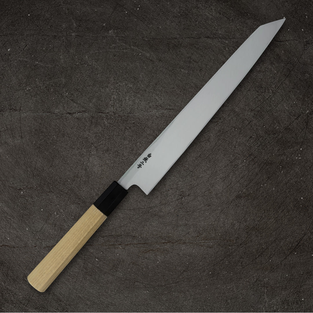 Ittosai Kotetsu White #2 Kiritsuke Yanagi 240mm (9.4 Inch) Left Handed Japanese Chef Knife - Perfect for Sushi, Sashimi & Precision Cutting in Professional Kitchens