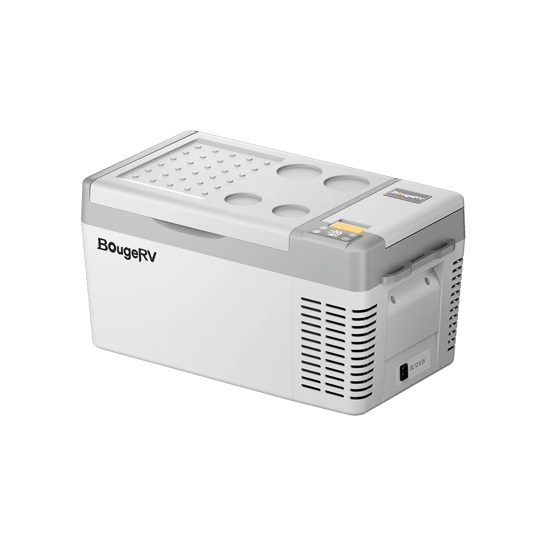 BougeRV CRPRO20 21-Quart 12V Portable Car Refrigerator Freezer - Compact Cooling for Road Trips, Camping & Outdoor Adventures