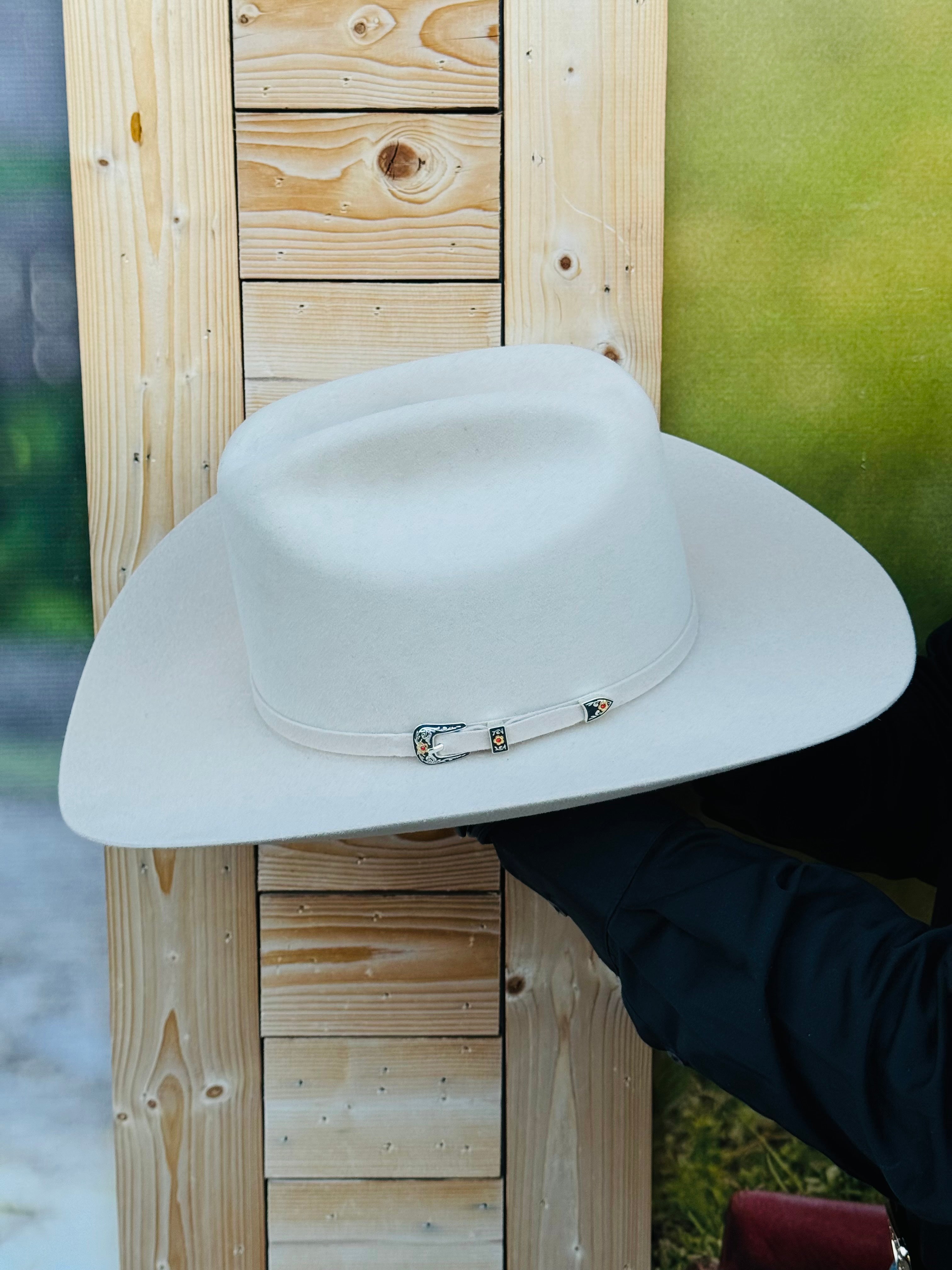 Rock'em 100x Johnson Felt Hat for Men - Classic Western Cowboy Hat for Outdoor Rodeo, Country Music Festivals & Ranch Work