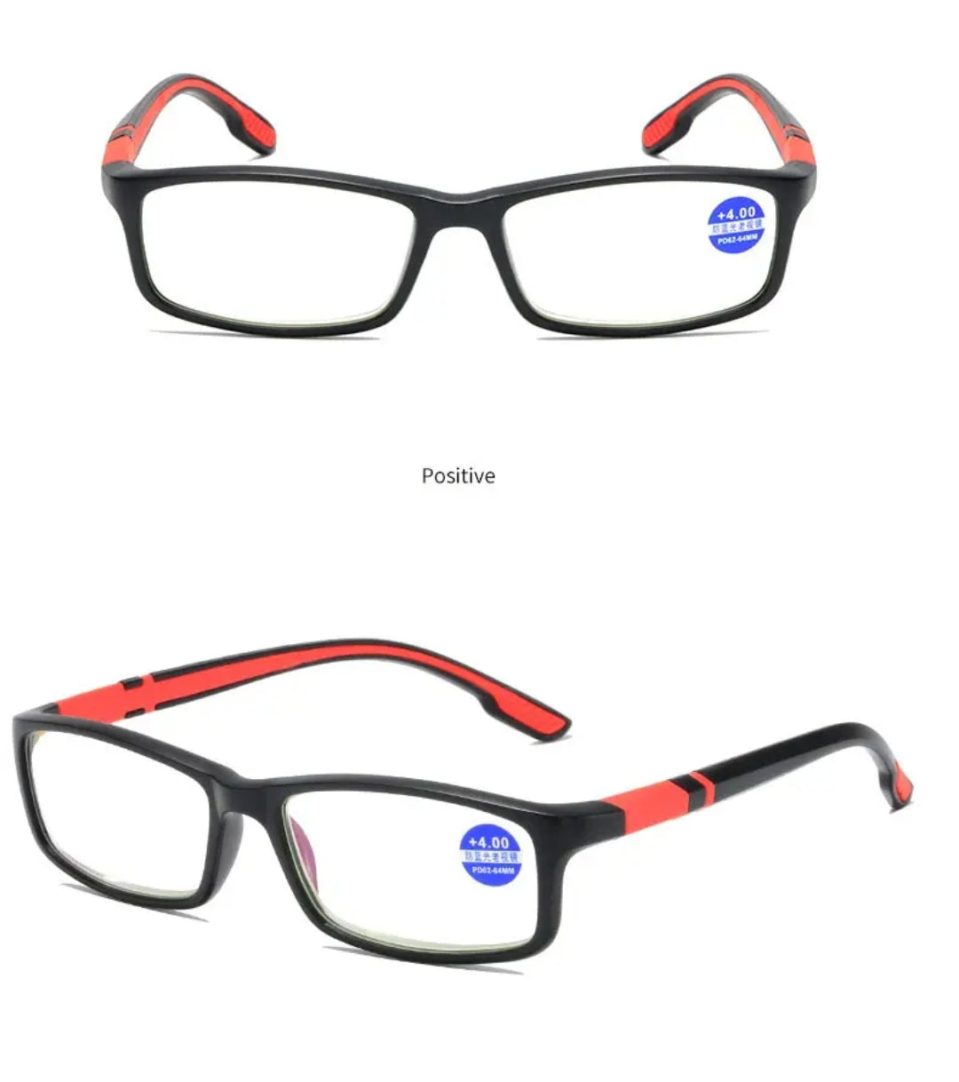 Lightweight Flexi Fit TR90 Blue Light Blocking Reading Glasses - Anti-Eye Strain for Computer Work, Gaming & Digital Screen Use