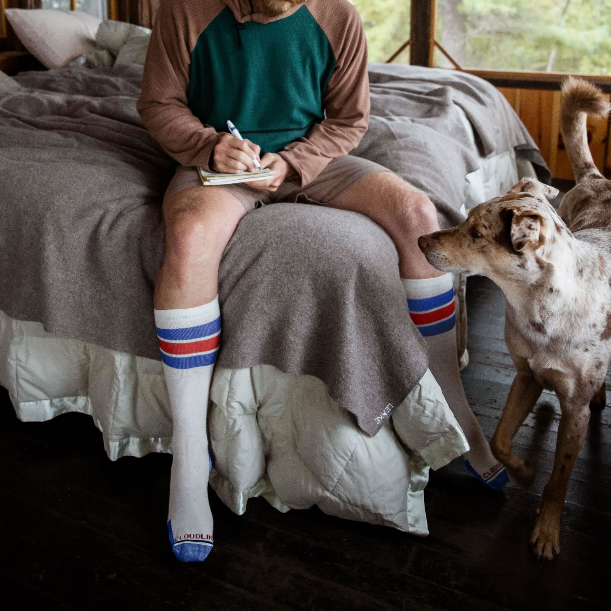 CloudLine Men’s & Women’s Merino Wool Compression Socks - Ultralight, Moisture-Wicking, Breathable - Made in USA - Perfect for Hiking, Running & Travel - 1 Pair