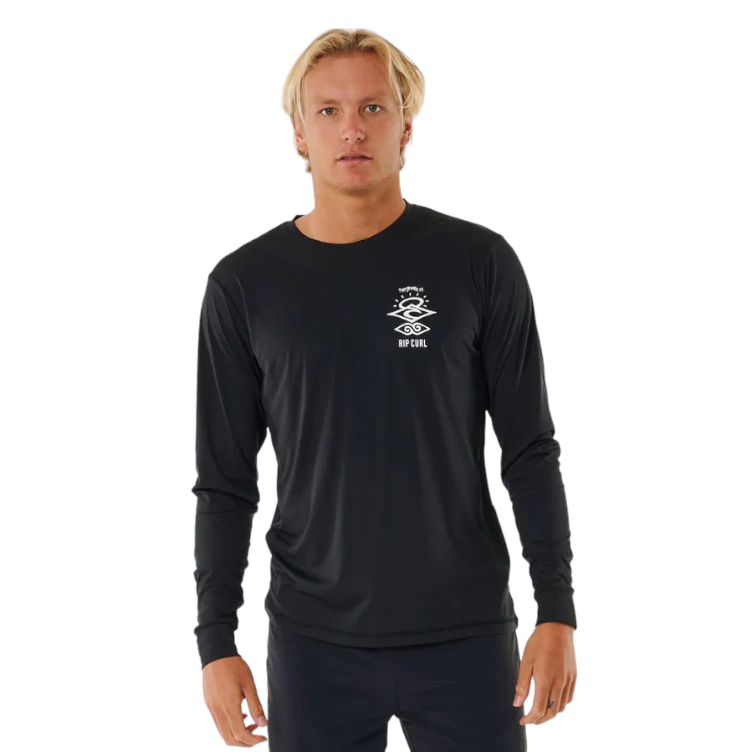 Rip Curl Men's Icons Surflite UPF 50+ Long Sleeve Sun Shirt - UV Protection Surfing & Outdoor Activities