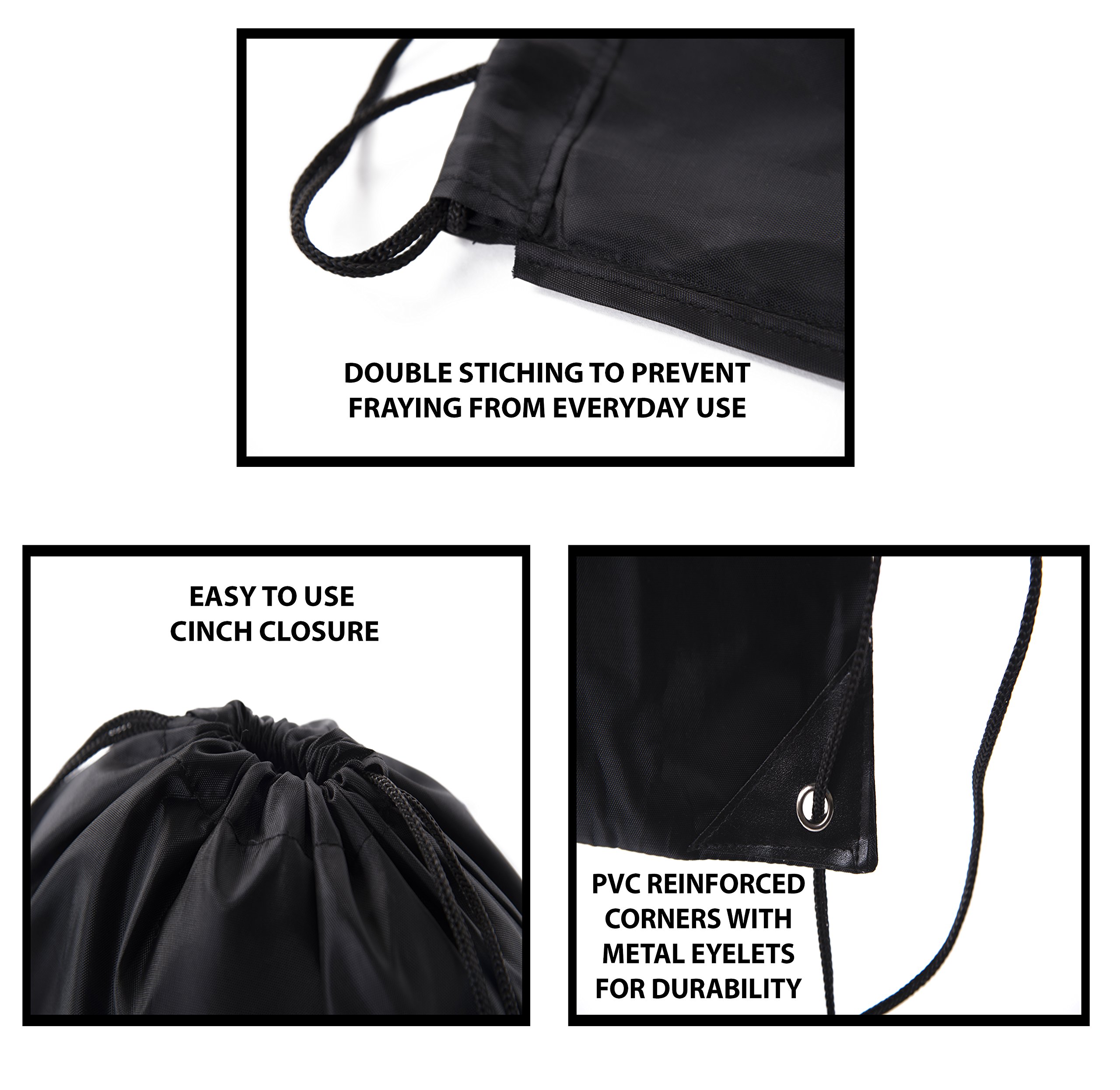 Mato & Hash Drawstring Bulk Bags - Durable Cinch Sacks & Backpack Pull String Bags | 15 Color Options | Wholesale 1PK to 100PK | Perfect for Storage, Travel & Sports Gear Organization