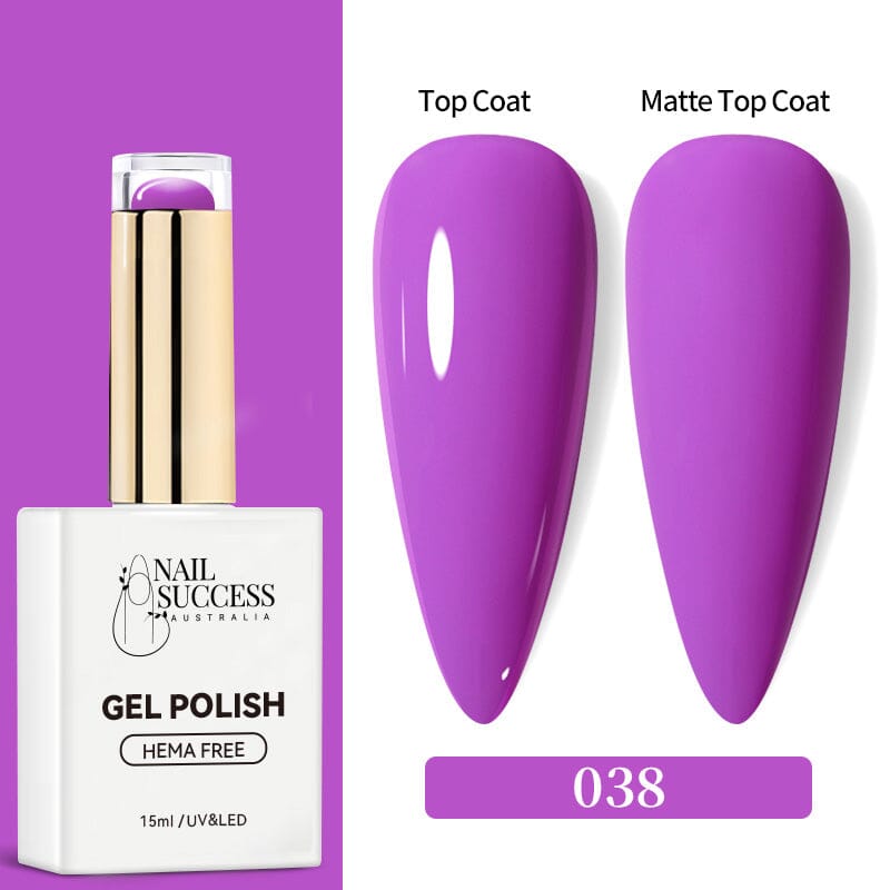 Hema Free Gel Nail Polish Set - 15ml Long Lasting Soak Off UV LED Nail Gel Colors for Manicure & Pedicure at Home or Salon