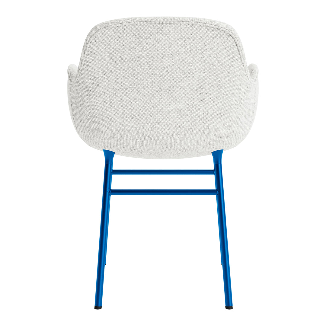 Modern Form Armchair with Sturdy Metal Legs & Soft Upholstery - Perfect for Living Room, Office, or Reading Nook