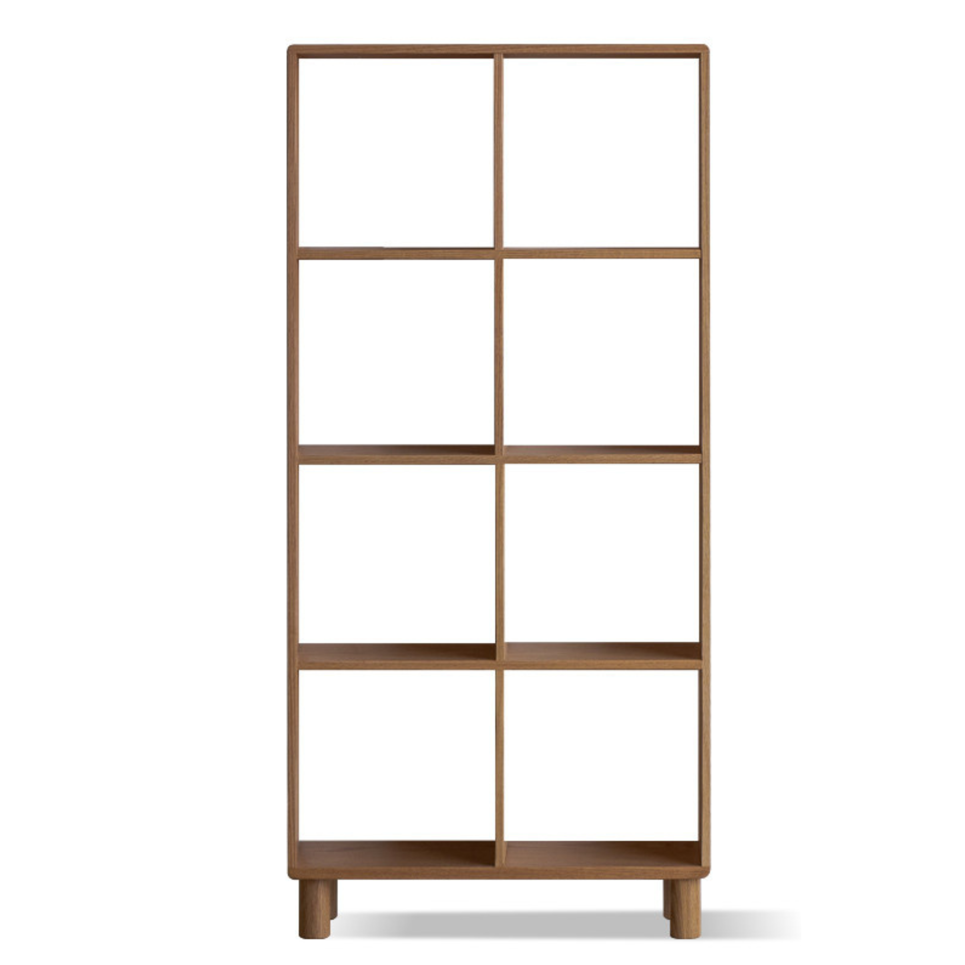27x9.1x58.3 inch / 68.5x23x148 сm / Walnut color / Oak Bookshelf