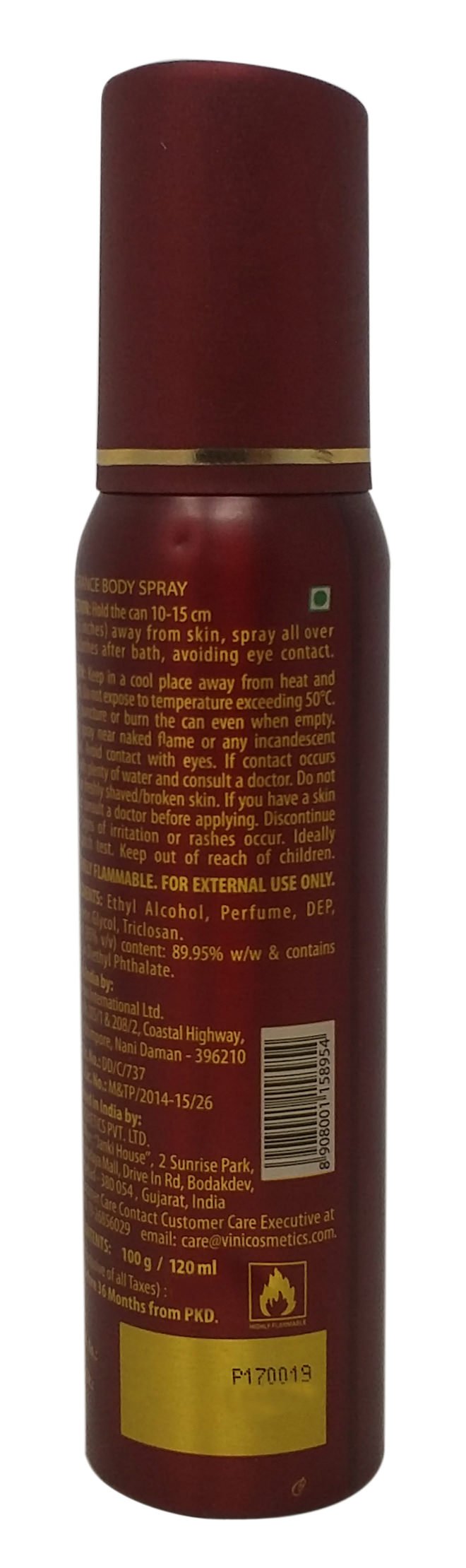 Fogg Fragrance Body Spray for Men - Monarch Eau De Cologne, 120ml Long Lasting Perfume Spray | Fresh & Masculine Scent for Daily Use, Gym, Office & Night Out