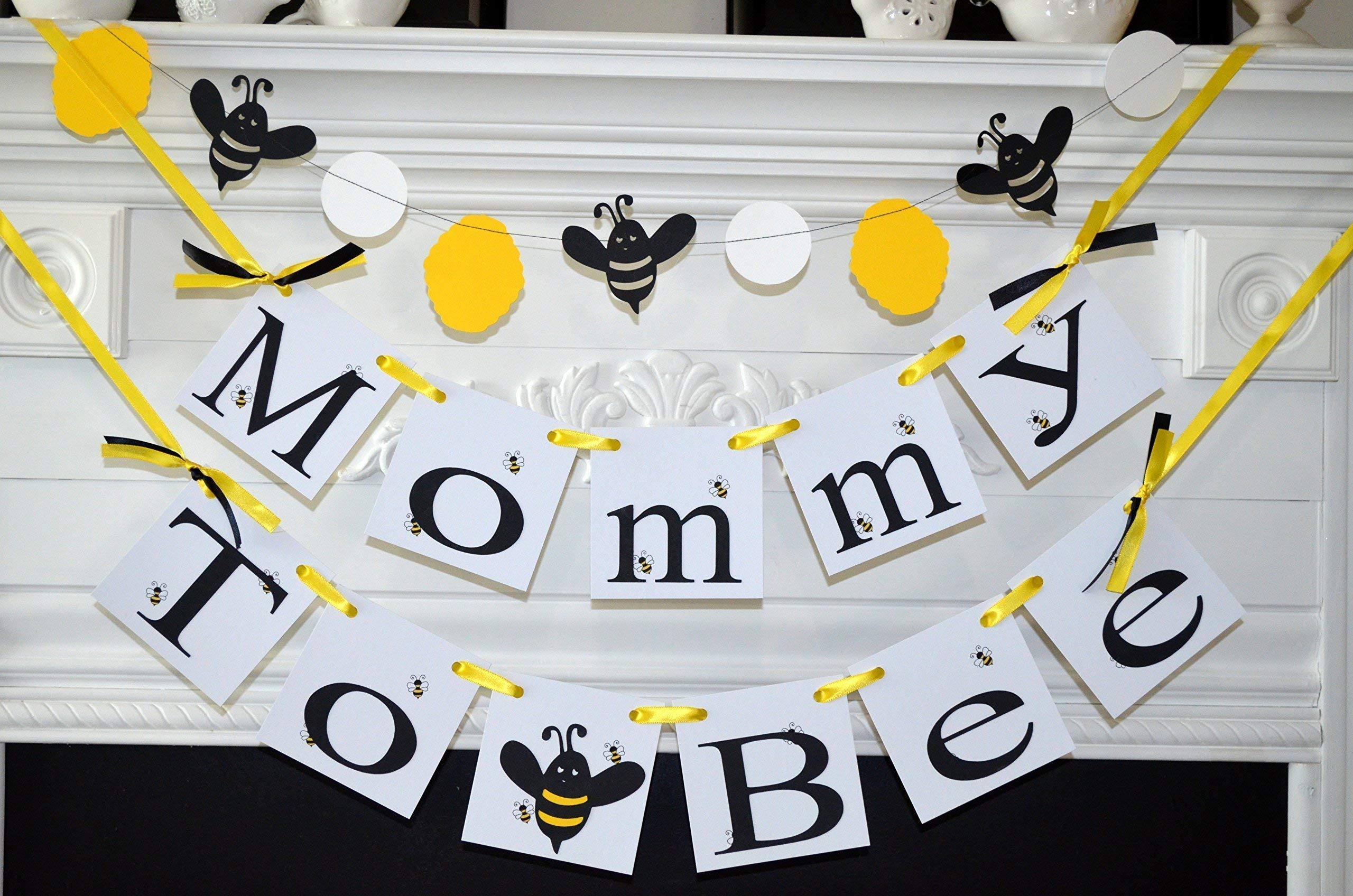 Bumble Bee Baby Shower Banner - Gender Reveal Party Decor - 'Mommy to Bee' & 'What Will It Bee' Theme - Perfect for Nursery Decorations & Gender Announcement Celebrations