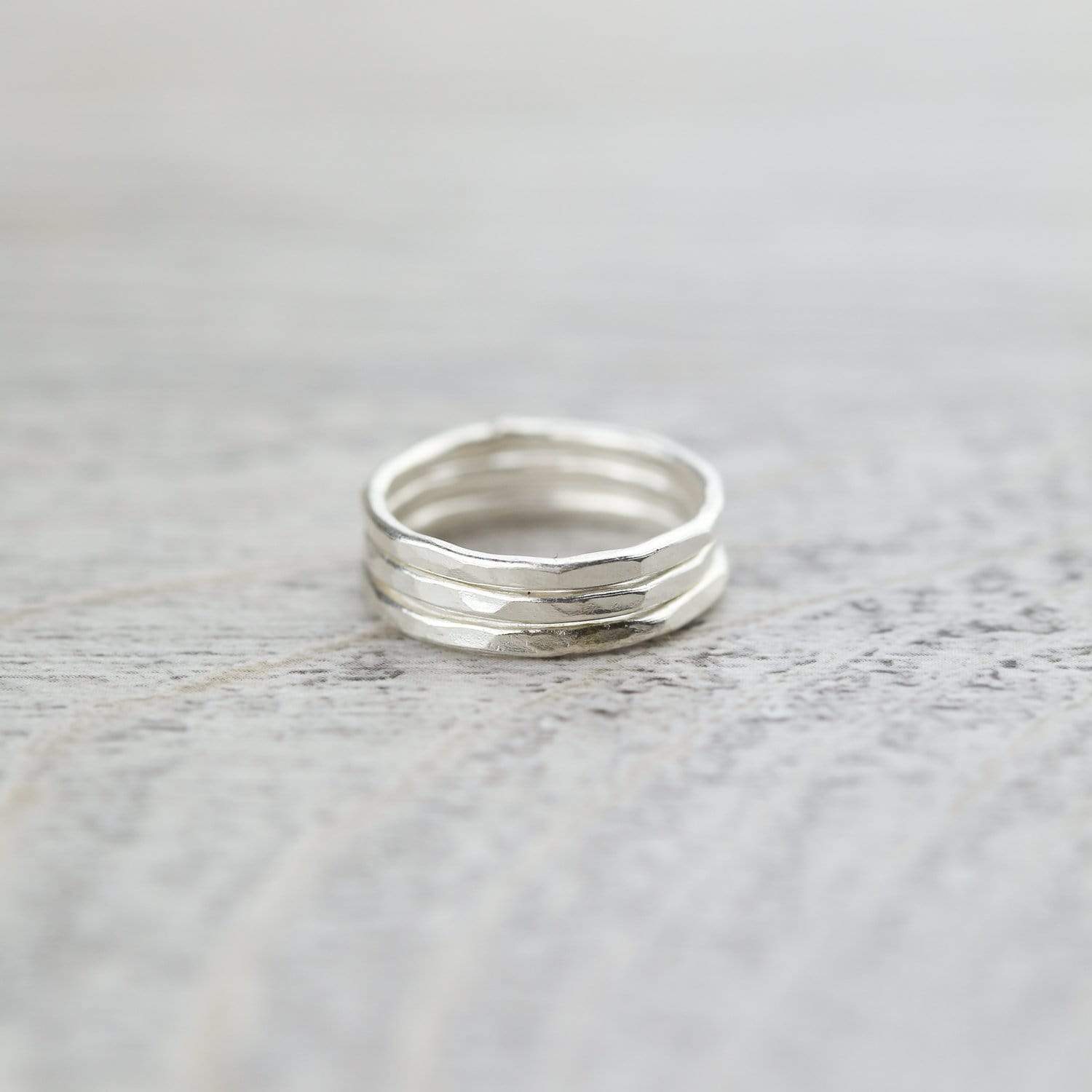Handmade Hill Tribe Silver Hammered Ring - Boho Chic Jewelry for Women - Perfect for Festivals, Weddings & Everyday Wear