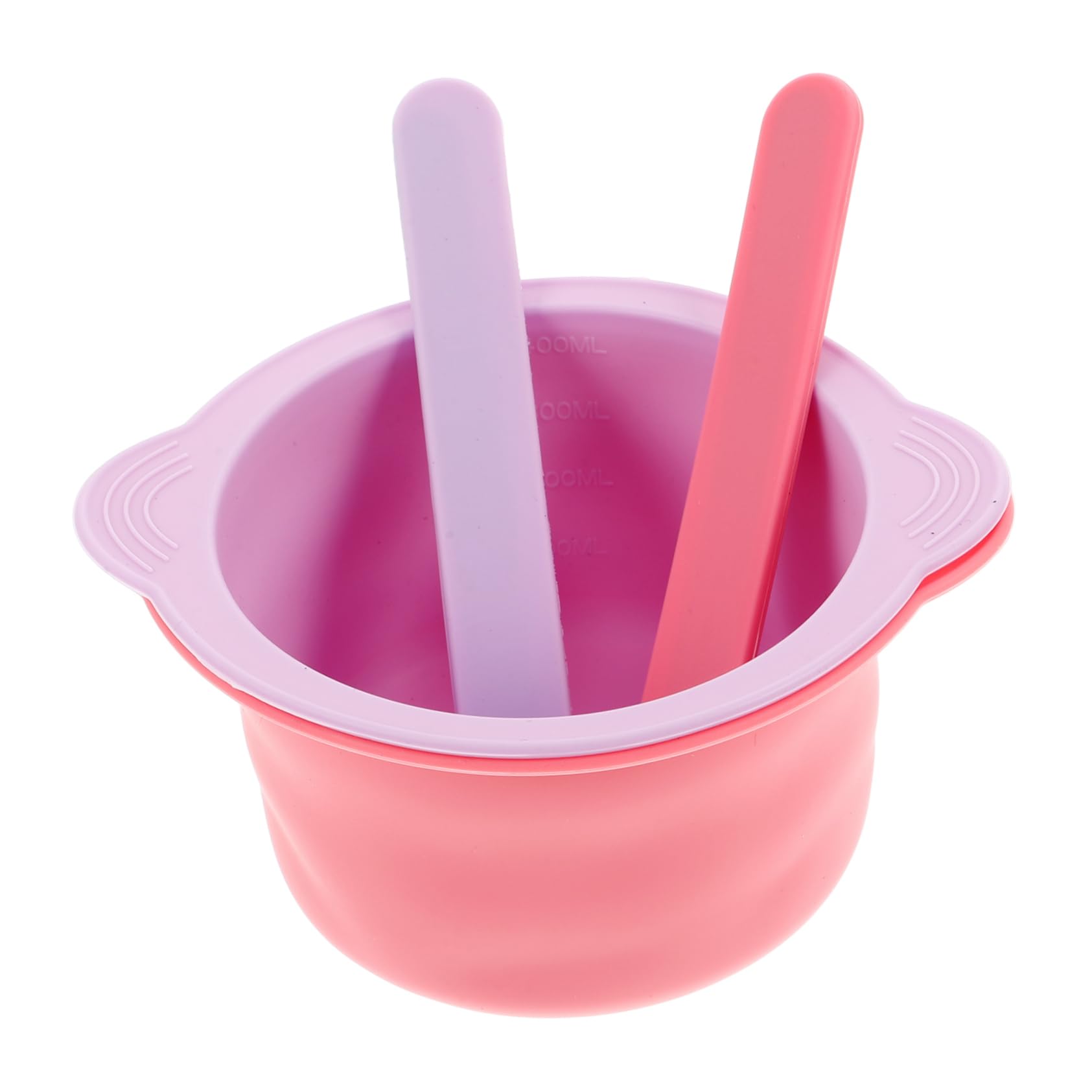 FOMIYES 4-Pack Silicone Wax Pot Liners & Spatulas Set - Reusable Wax Warmer Bowls for Hair Removal - Perfect for Home Waxing, Salon Use, and DIY Beauty Treatments (For Men & Women)