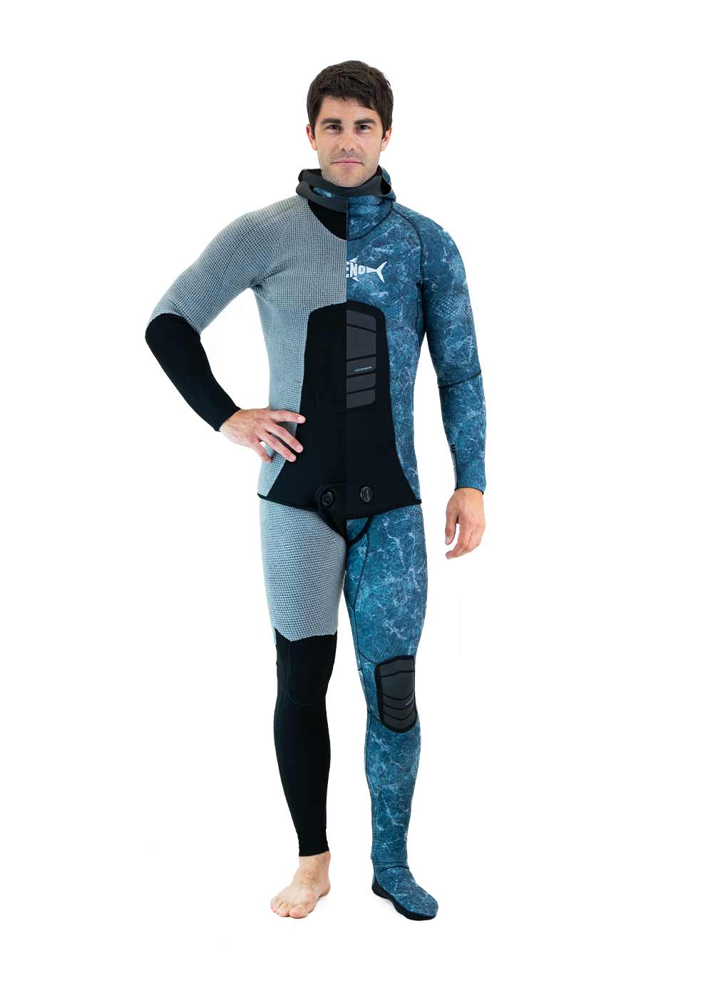 Adreno Men's Ascension 3.5mm Two-Piece Wetsuit for Scuba Diving, Surfing & Cold Water Swimming | Neoprene Wetsuit with Thermal Protection