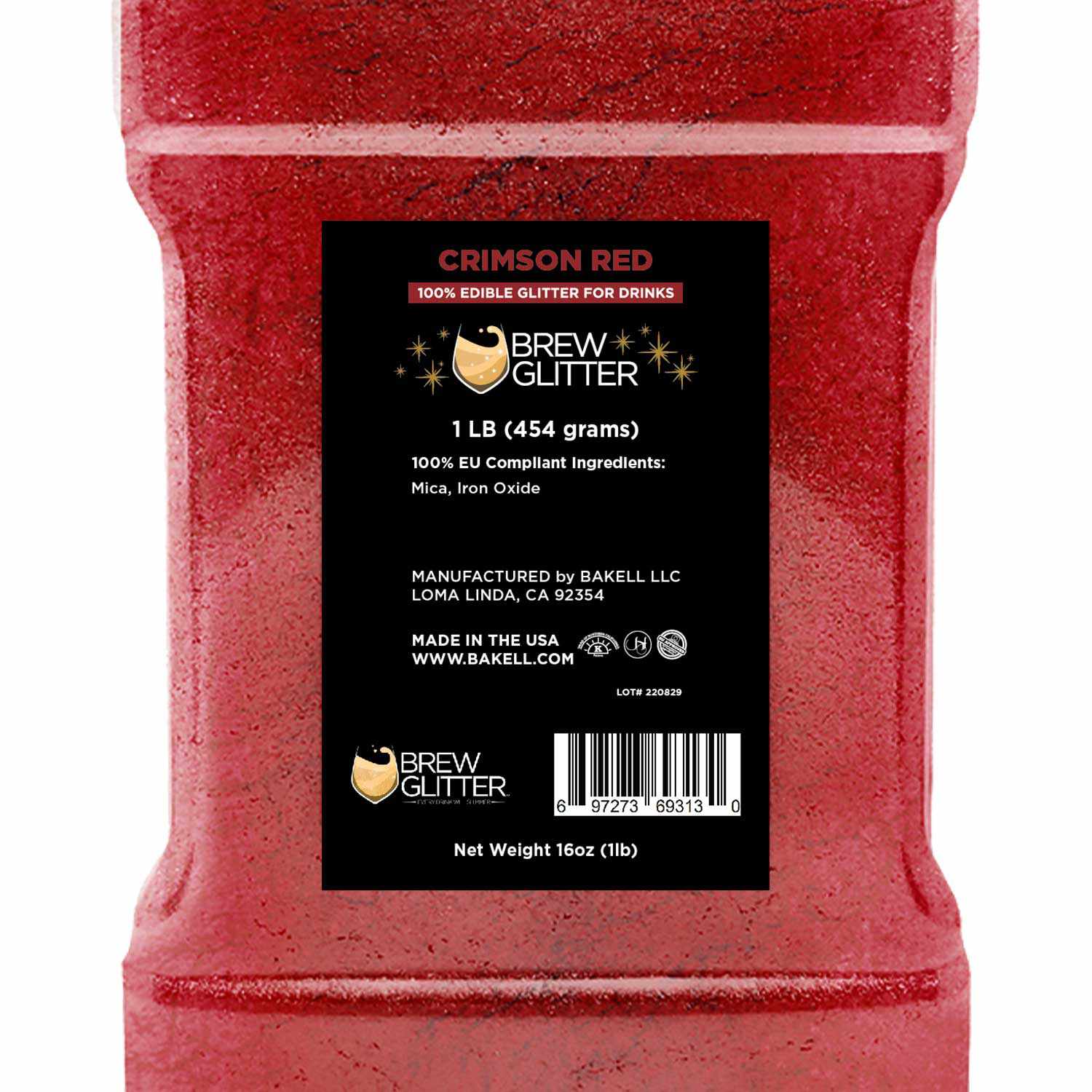Crimson Red Brew Glitter® - EU Compliant Bulk Cosmetic Glitter for Soap Making, Bath Bombs & DIY Crafts | Safe, Vibrant & Sparkly