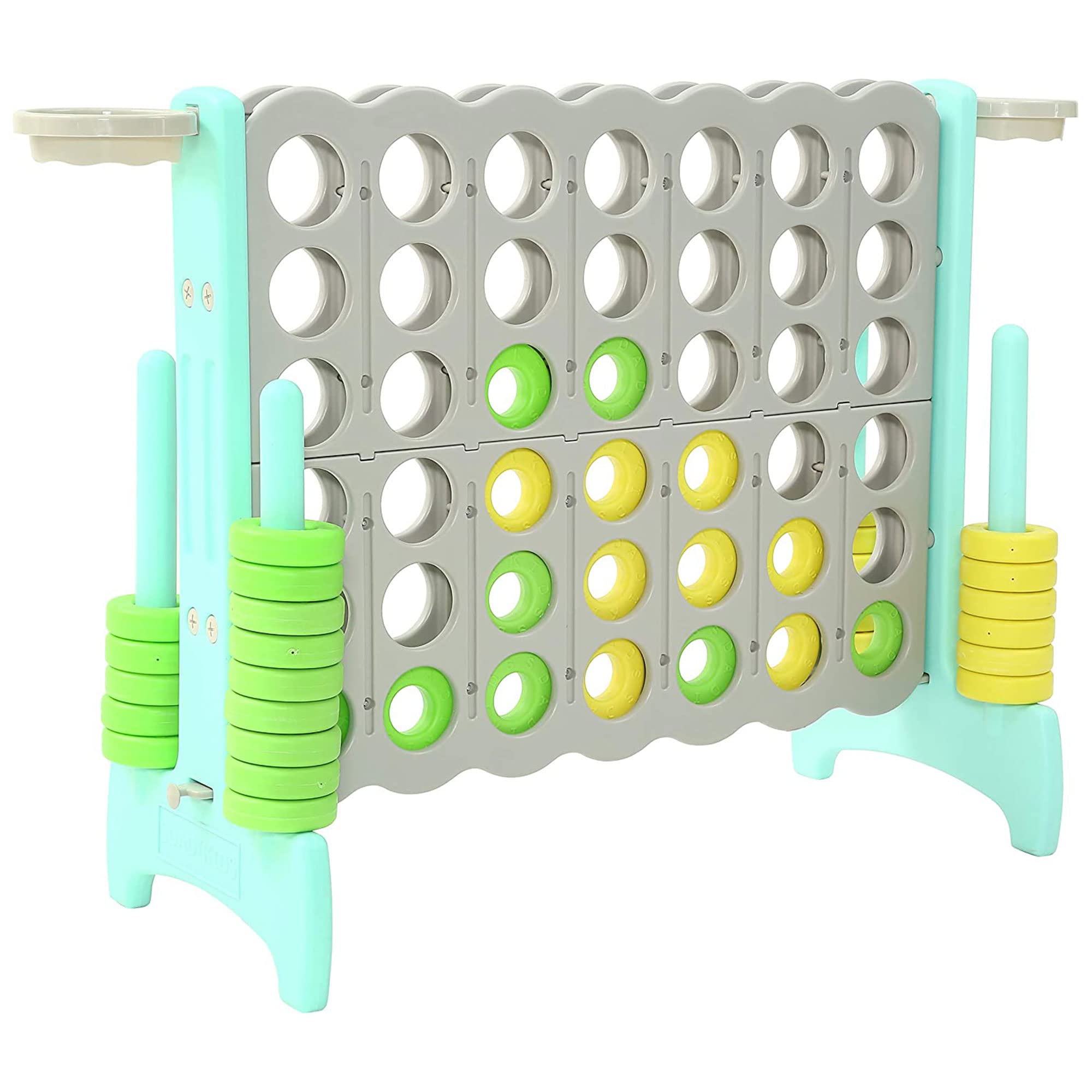 SDADI Giant 64 Inch 4-in-A-Row Connect Basketball Game - Indoor/Outdoor Family Fun Board for Toddlers, Kids & Adults | Perfect for Backyard Parties, Birthday Gifts & Team Building Activities