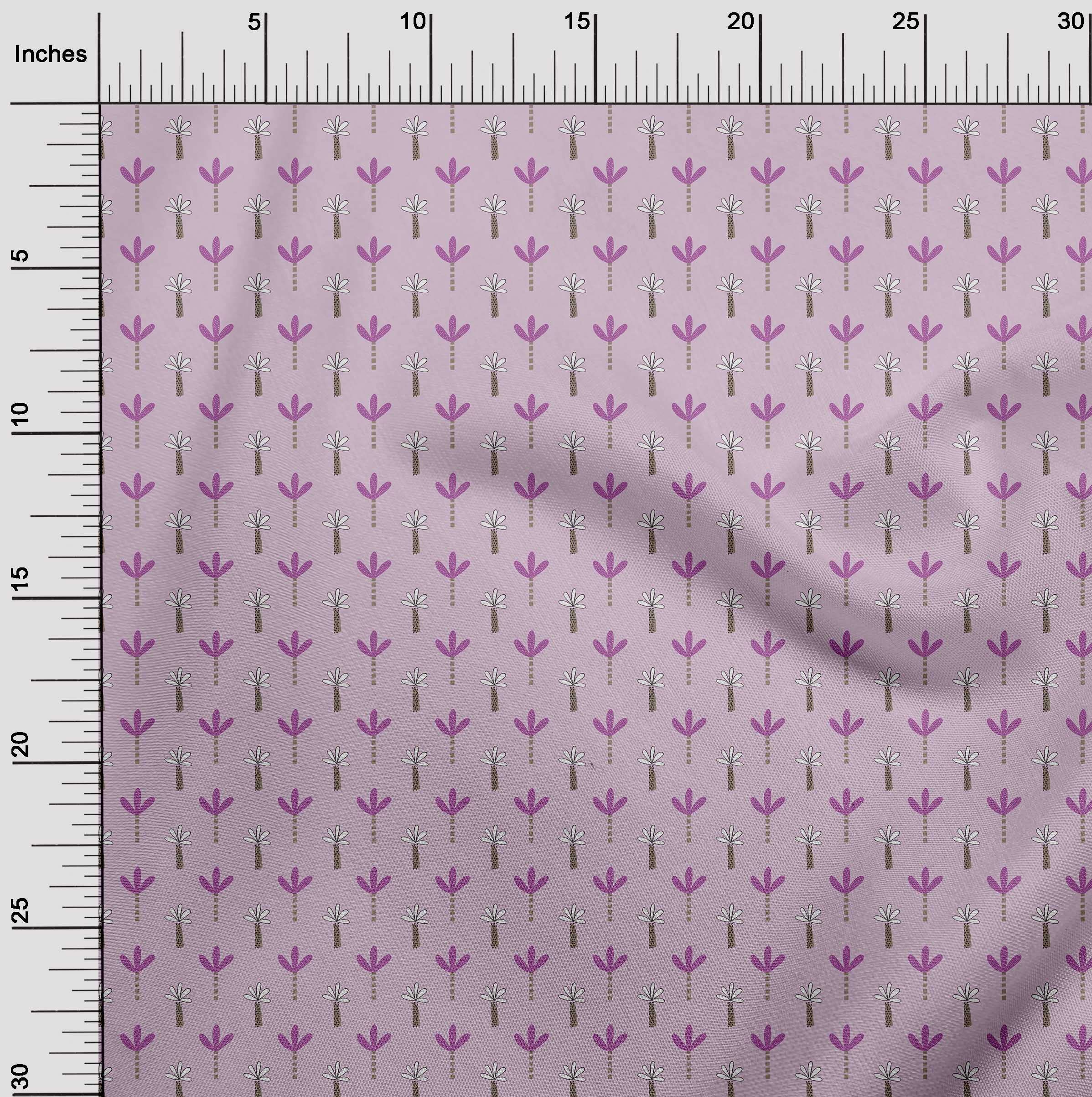 oneOone Viscose Chiffon Fabric - Light Pink Printed 42 Inch Wide for Kids Clothing & DIY Sewing Projects | Soft Breathable Material for Dresses, Skirts & Crafting Supplies