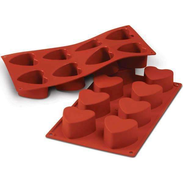 Silikomart™ Small Heart Silicone Mold - Perfect for Baking, Chocolate, Candles, and DIY Crafts - Valentine's Day, Wedding, Party Decorations