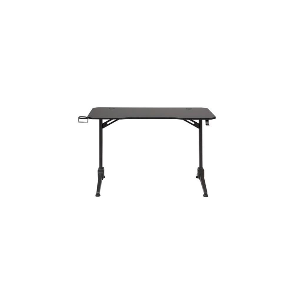 UrbanPro Black Gaming Desk with LED Lighting - Ergonomic Computer Desk for Home Office & Gaming Setup