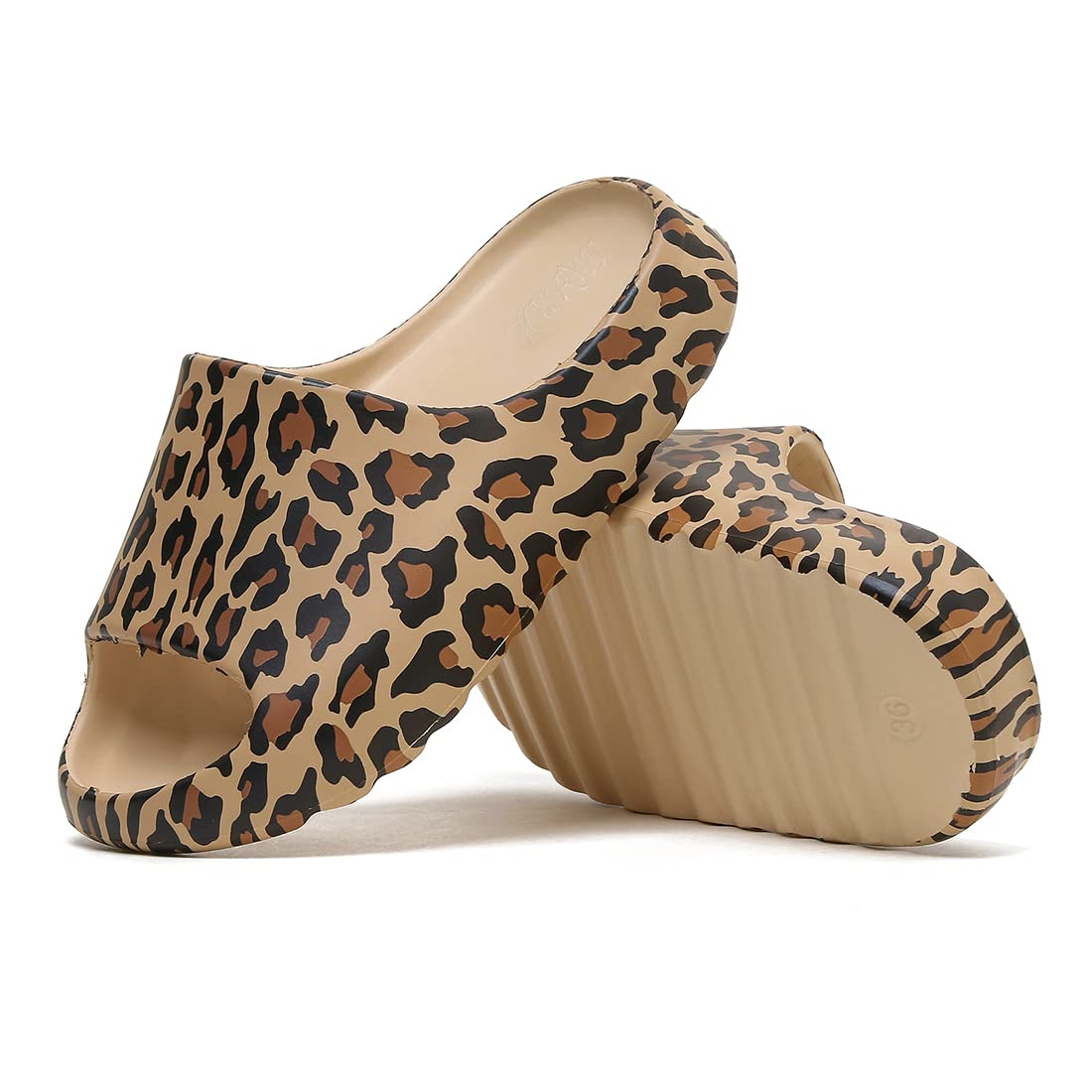 EVA Anti-Slip Cloud Slippers for Women & Men - Lightweight Platform Pillow Slides, Open Toe Spa Shower Sandals for Indoor/Outdoor Use - Perfect for Home, Poolside & Relaxation