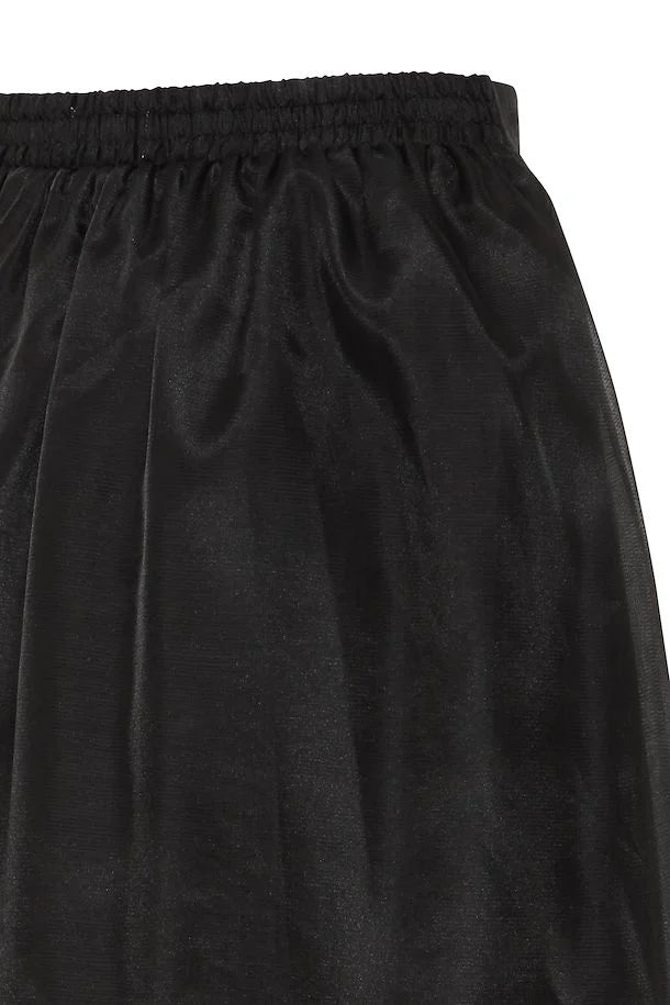 Stylish Meko Midi Skirt for Women - Classic Black Flowy Skirt | Perfect for Office, Date Night & Casual Outfits | Comfortable & Fashionable
