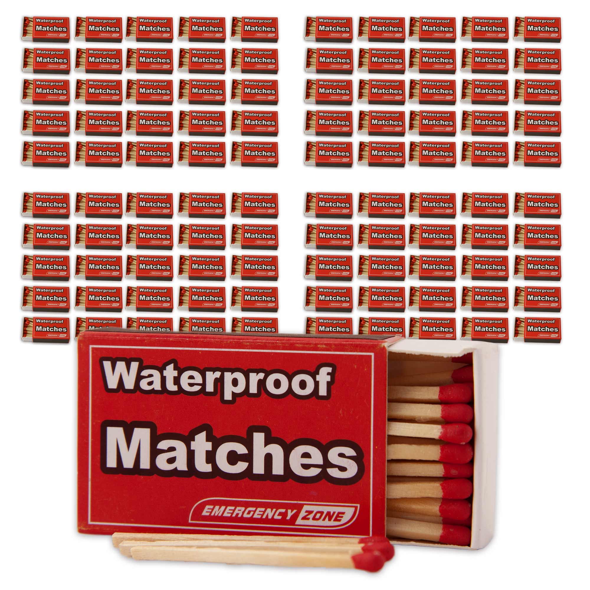 Waterproof & Stormproof Matches - All-Weather Survival Matches for Camping, Hiking, Emergency Kits & Outdoor Adventures