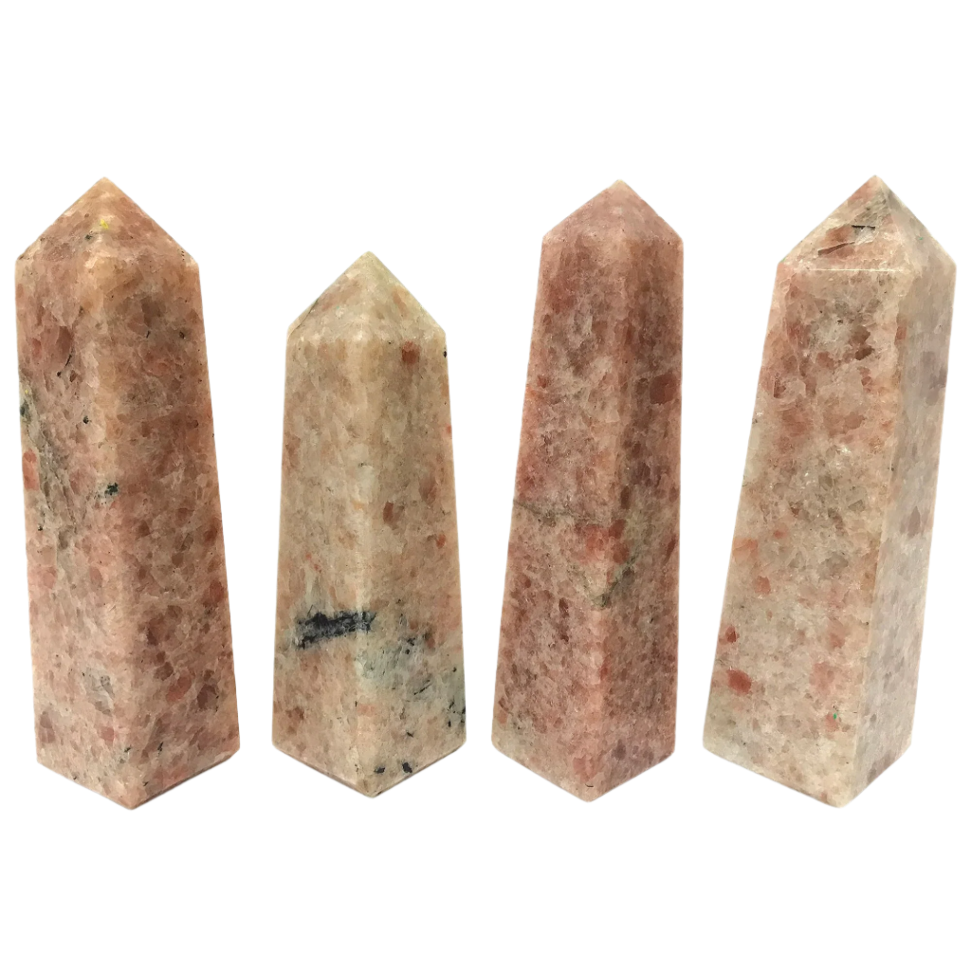 Natural Sunstone Obelisk Polished Tower Point - Energy Healing Crystal for Home Decor, Meditation & Feng Shui - 12 Inch Spiritual Gift for Reiki Practitioners