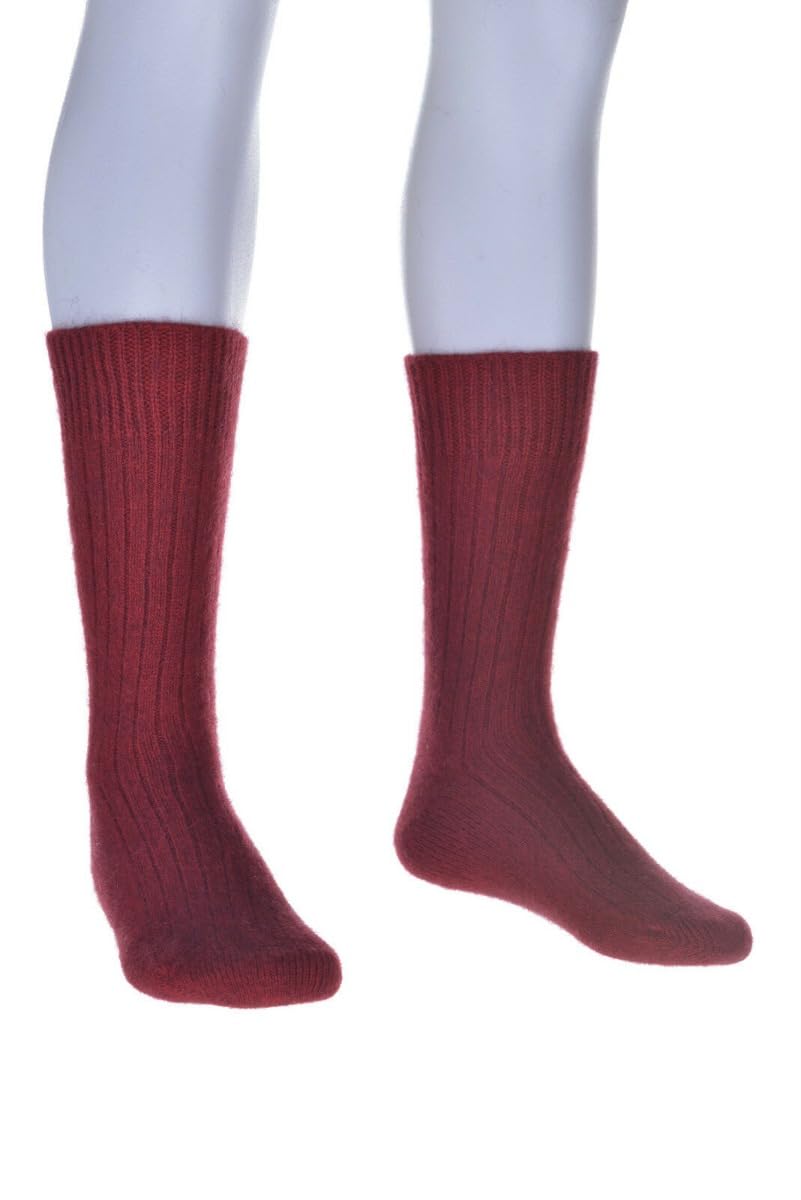 Premium New Zealand Wool & Brushtail Possum Blend Ribbed Socks - Warm & Breathable for Hiking, Outdoor Activities & Winter Comfort