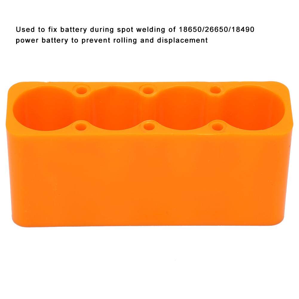 2PCS Adjustable Battery Welding Clamp - Battery Pack Holder & Mounting Jig for Spot Welding (4 Sections) - Perfect for DIY Battery Repair, Electronics Projects, and RC Car Battery Maintenance