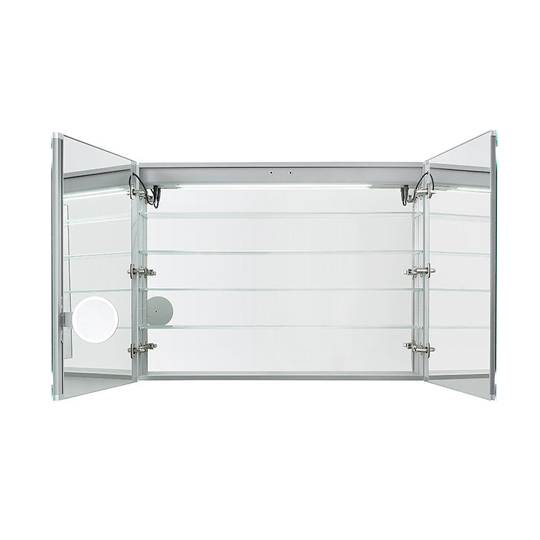 Aquadom Edge Royale 48x32 Inch LED Lighted Bathroom Medicine Cabinet with Mirror - Perfect for Modern Bathrooms, Vanities & Home Decor