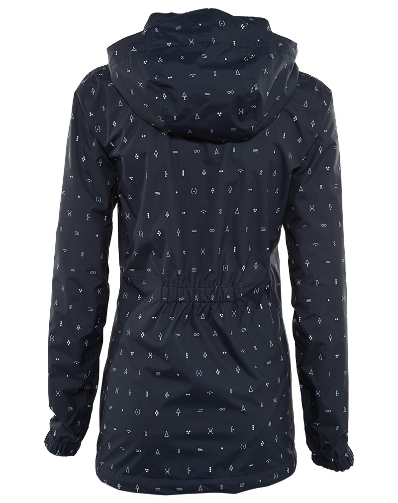 The North Face Women's Resolve Parka - Waterproof Winter Coat with Hood, Urban Navy Uncharted Print - Perfect for Hiking, Commuting & Cold Weather Adventures