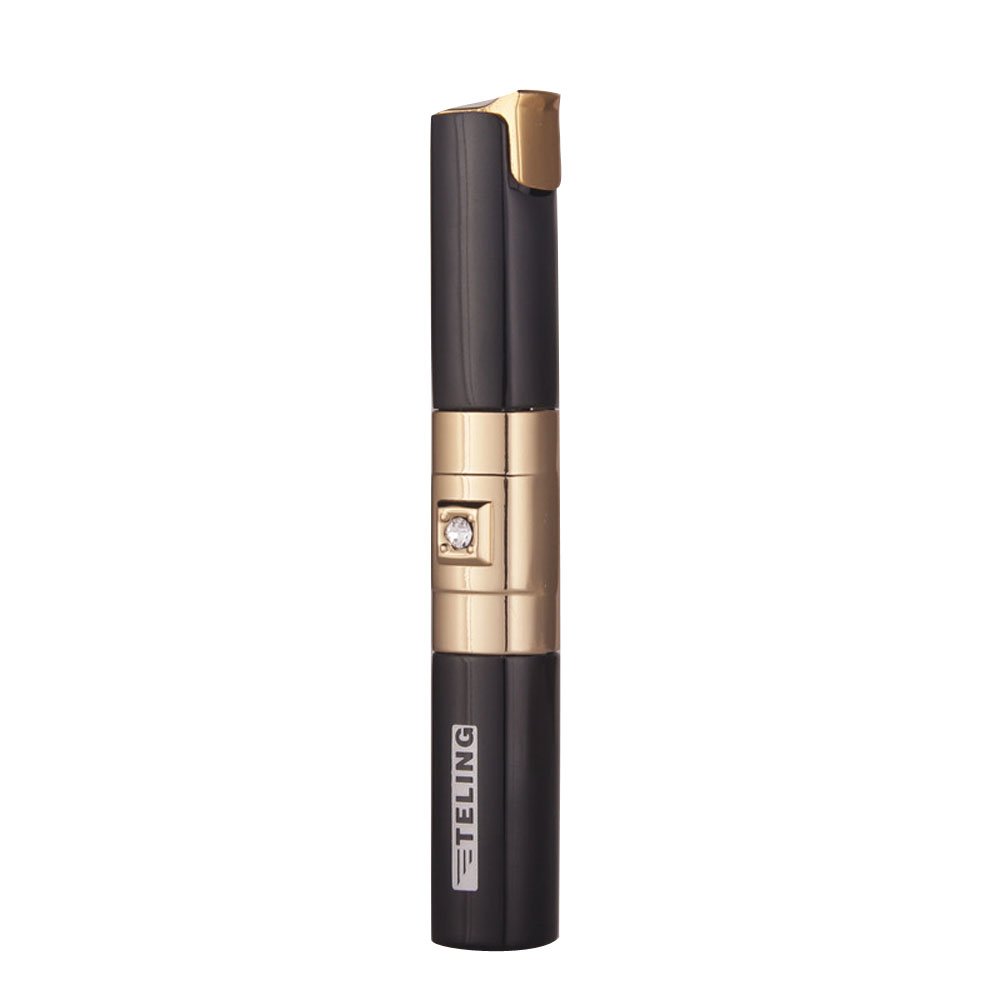 Premium Women's Open Flame Butane Lighter - Elegant & Refillable Windproof Lighter for Cigarettes, Candles, Camping & Outdoor Use - Perfect Gift for Her