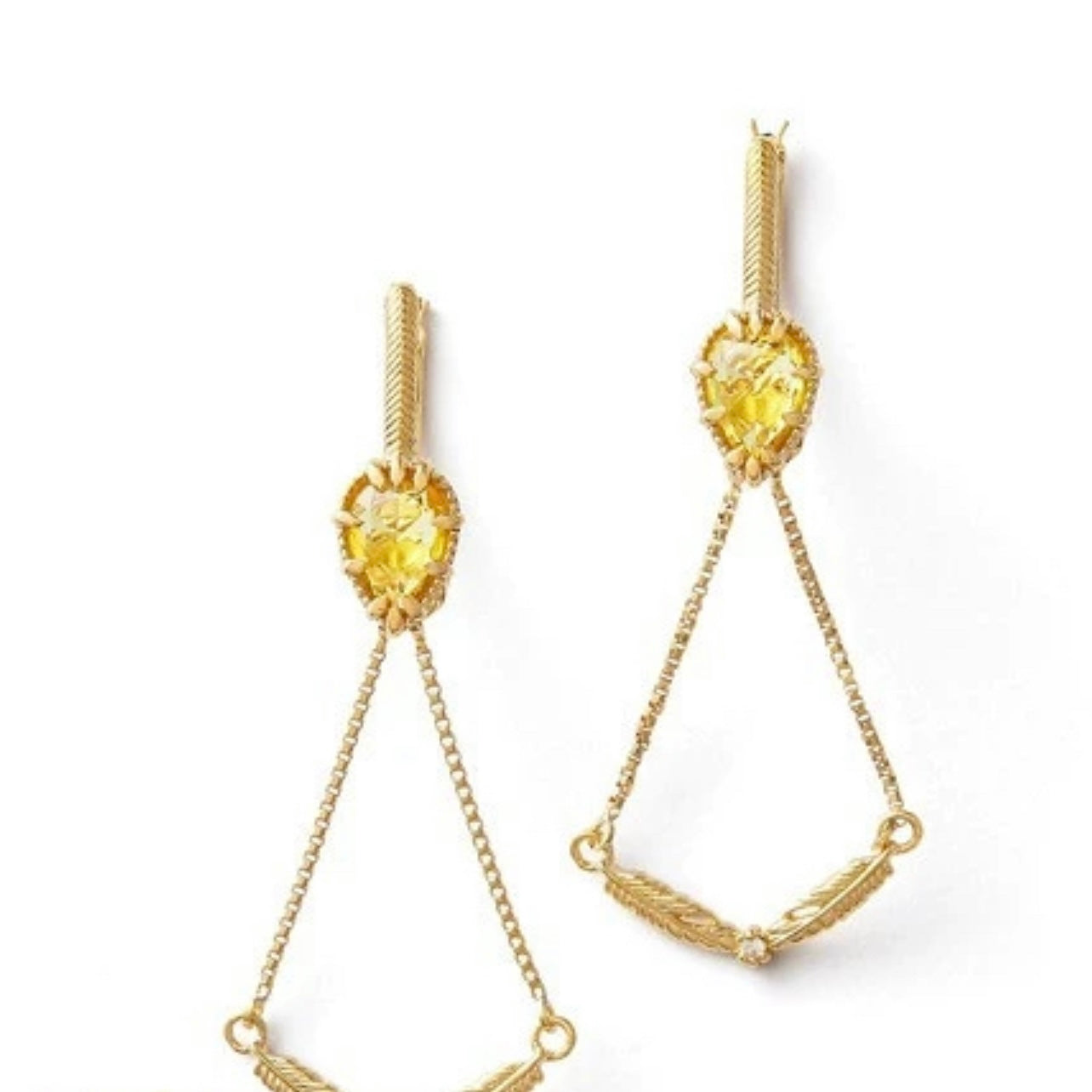 Vintage Citrine & Black Opal Multi-Stone Dangle Earrings | TB1501 | Perfect for Boho Chic, Evening Wear & Special Occasions