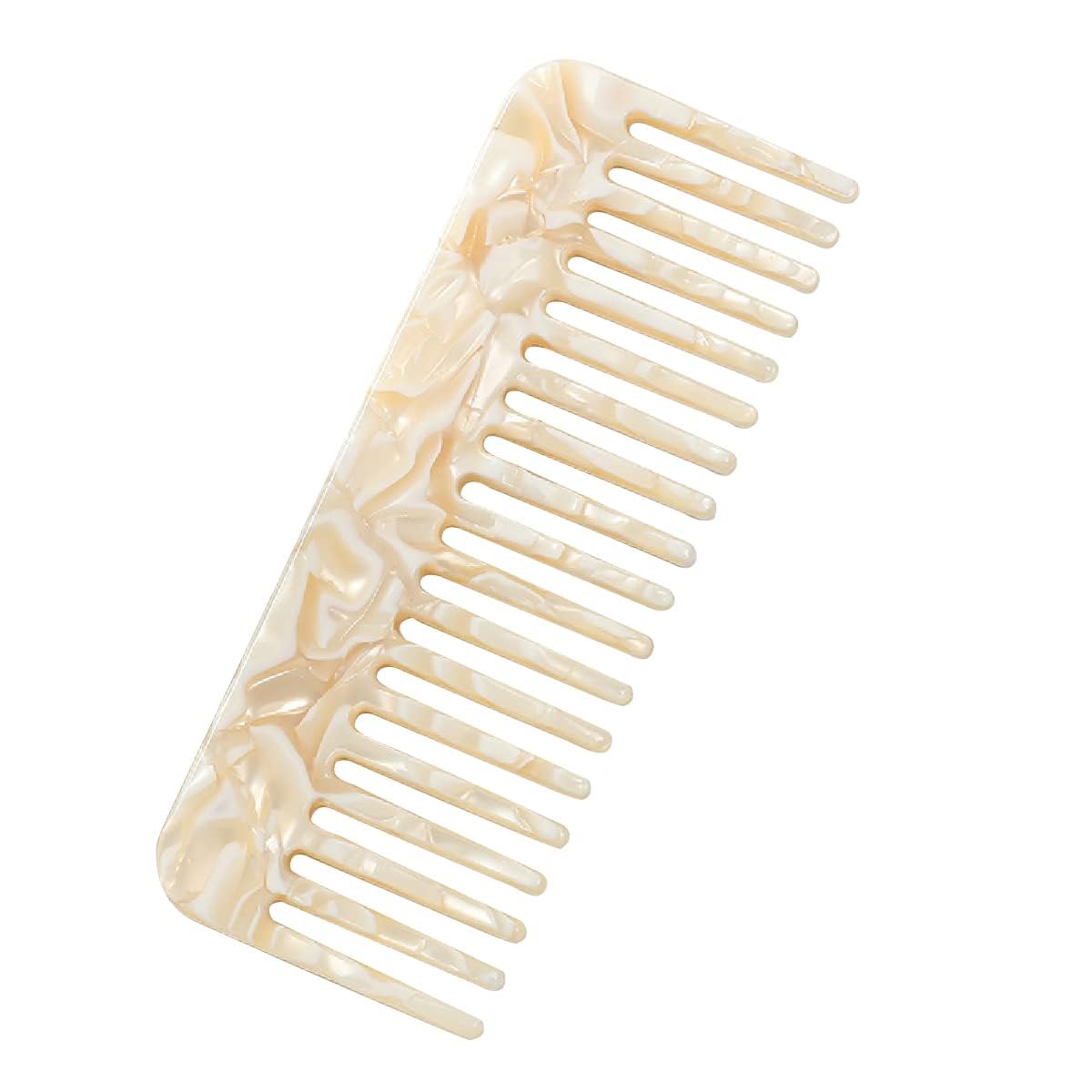 Jagowa Wide Tooth Detangling Comb for Women - No Handle Hair Styling Tool for Curly & Long Hair - Perfect for Wet Hair, Salon Use & Daily Detangling