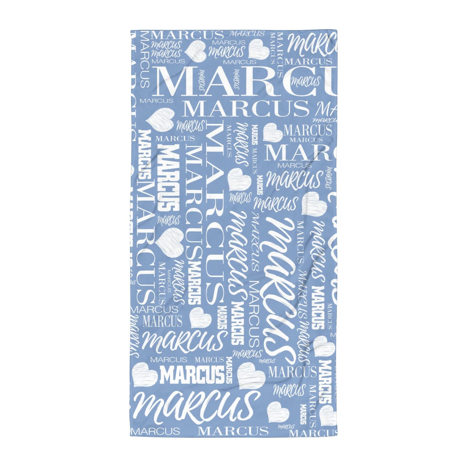 Personalized Beach Towels with Names - Custom Microfiber Travel, Pool & Bath Towels for Kids, Adults, Boys & Girls (Baby Blue) - Perfect for Summer Vacations, Beach Trips & Poolside Relaxation