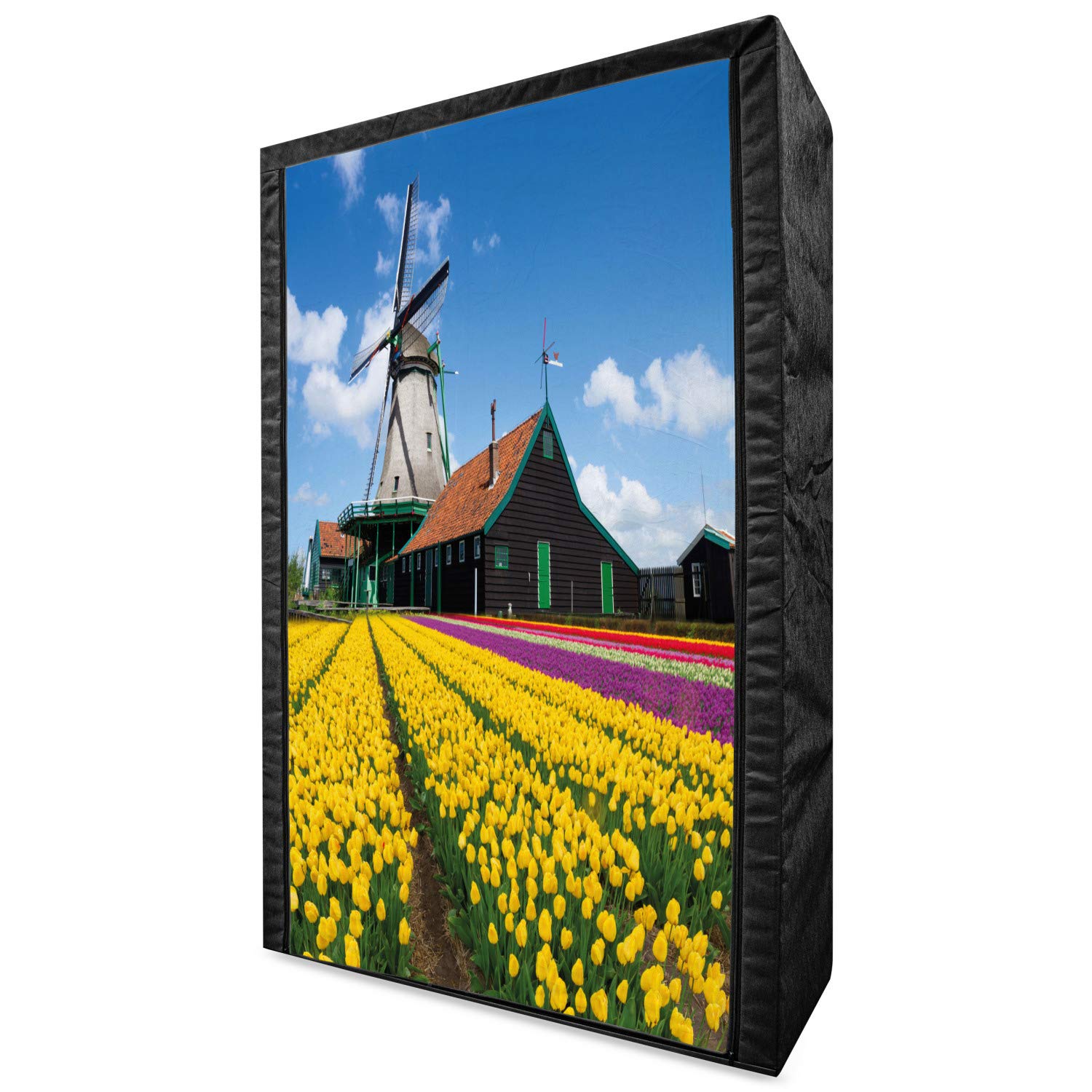 Ambesonne Portable Fabric Wardrobe with Shelves - 42.5