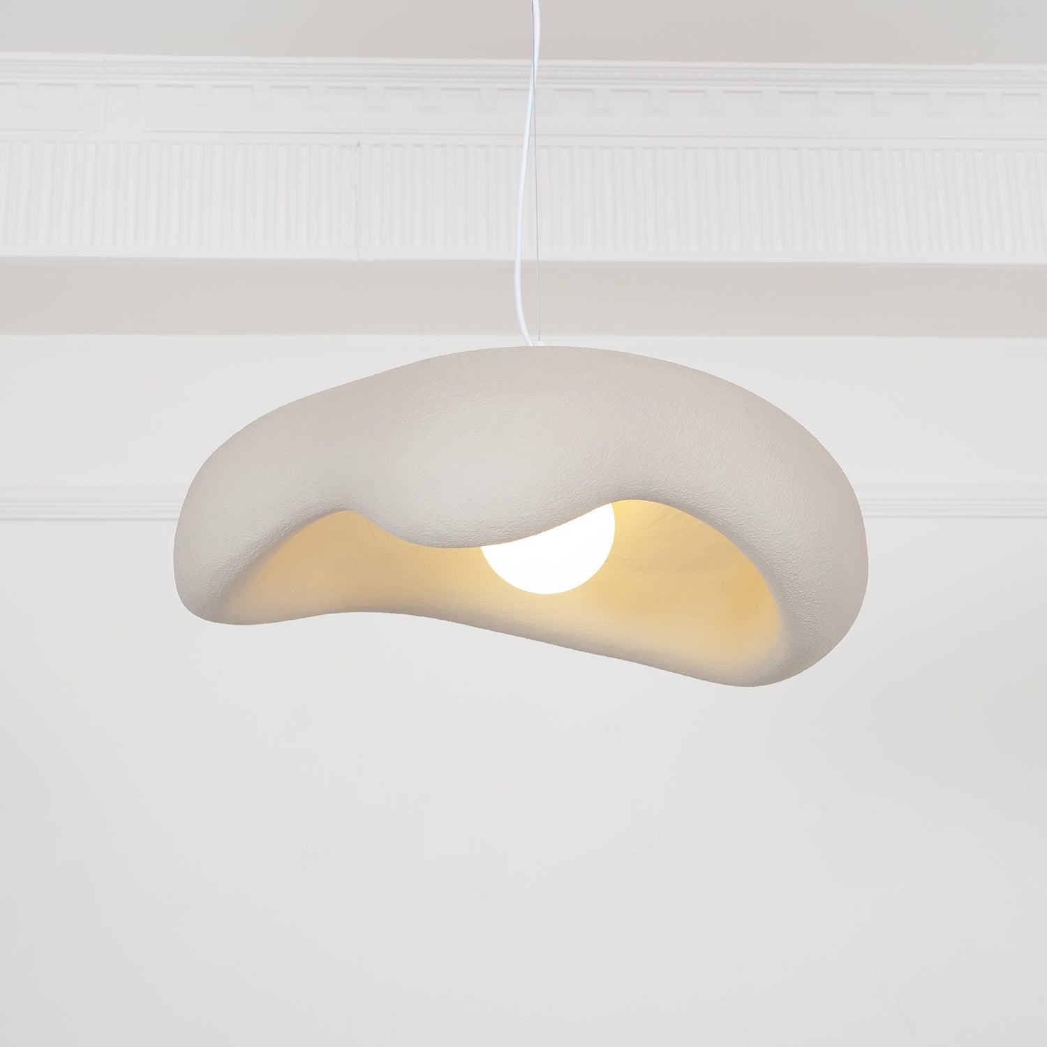 Eterna Wabi Sabi Pendant Light - Handmade Japanese Minimalist Hanging Lamp for Dining Room, Kitchen Island, or Bedroom Decor