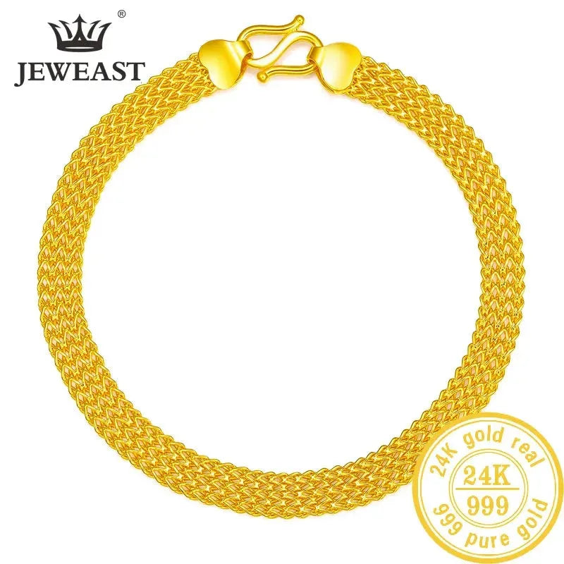 24K Pure Gold Bracelet 999 Solid Gold Bangle - Elegant Butterfly Design, Romantic & Classic Jewelry for Women | Perfect for Gifts, Anniversaries & Special Occasions | 2023 Trendy Collection