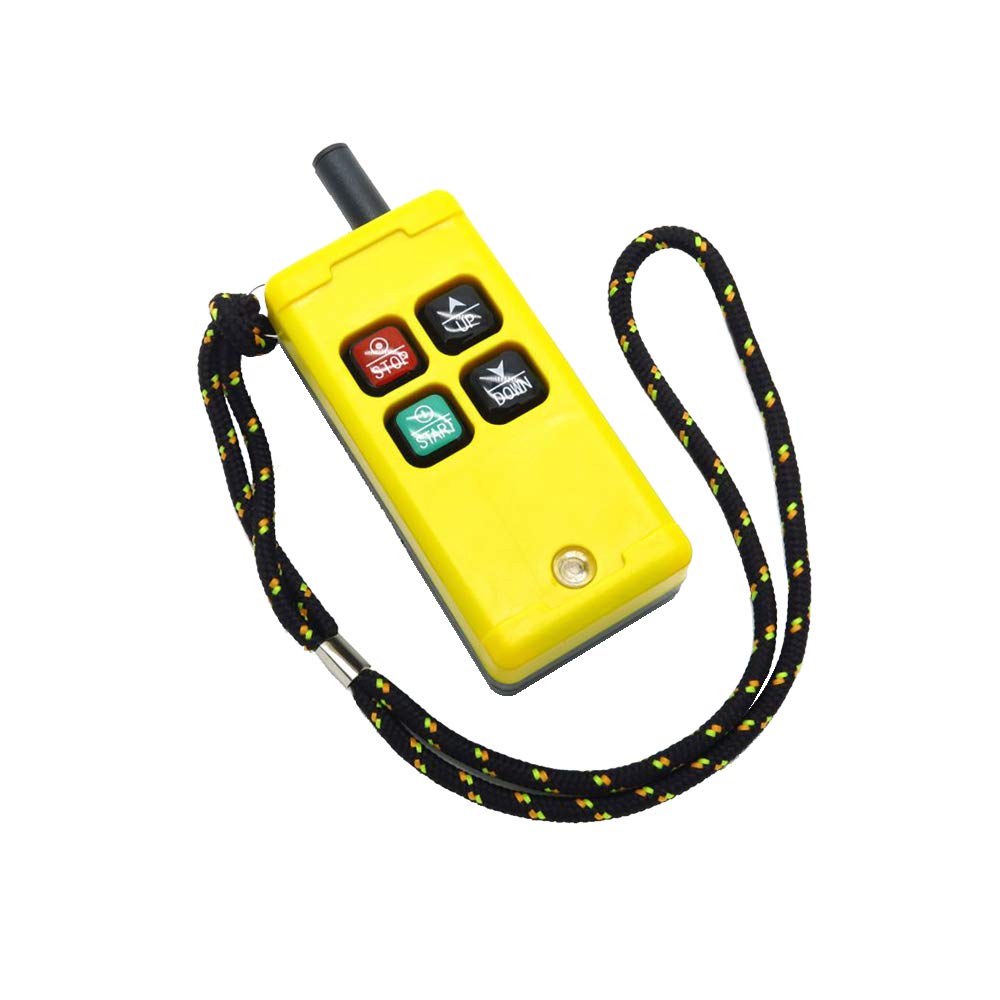 Industrial Electric Hoist Crane with Wireless Remote Control F21-2S - 1 Ton Capacity, AC110V - Perfect for Warehouse, Construction & Manufacturing Lifting Operations
