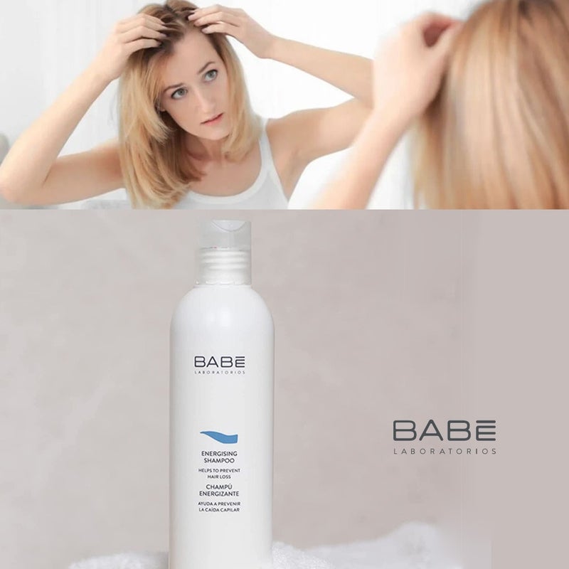 Babe Energising Anti Hair Loss Shampoo 250ml - Volumizing & Strengthening Hair Treatment for Thinning Hair - Perfect for Daily Use & Hair Growth Care