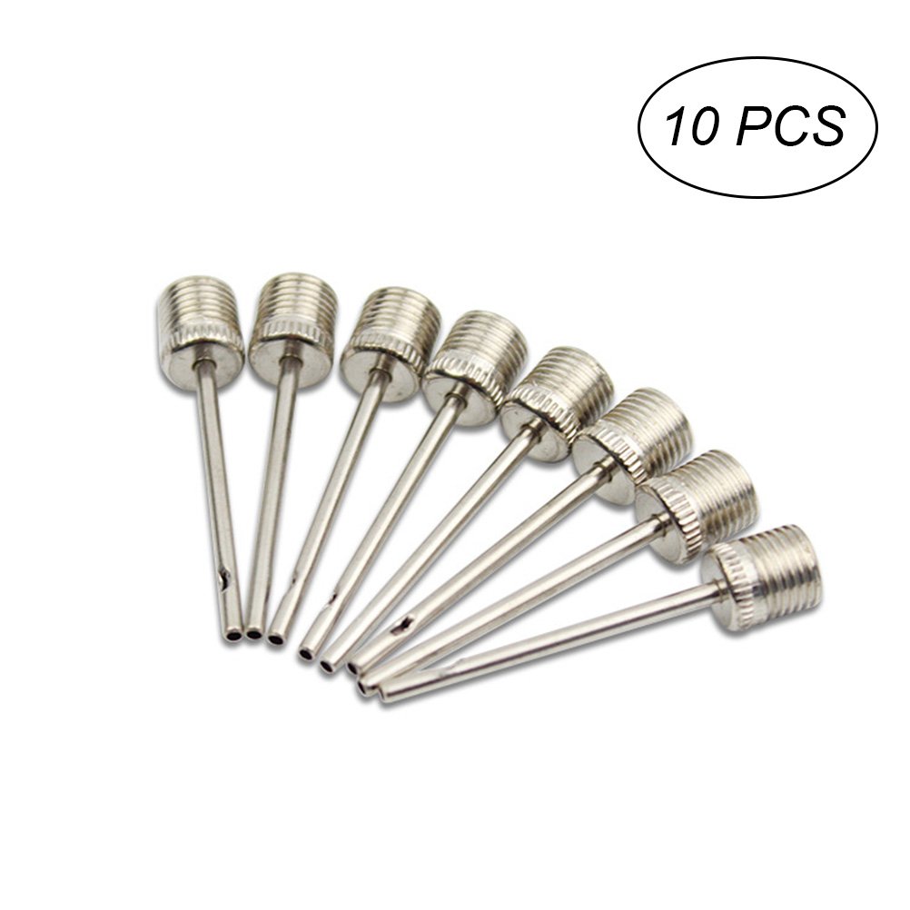10Pcs Metallic Ball Inflation Needles - Air Pump Accessories for Sports Balls (Football, Basketball, Soccer, Volleyball) - Perfect for Home, Gym & Field Equipment Maintenance