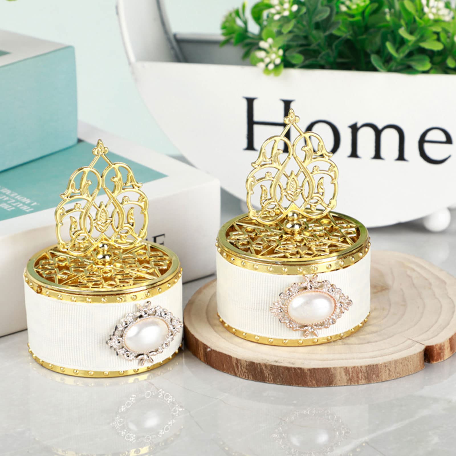 Elegant Gold Candy Box with Pagoda Beads - Premium Chocolate Gift Box for Baby Showers, Weddings & Party Favors - Perfect for Bridal Showers, Birthday Parties & Special Events