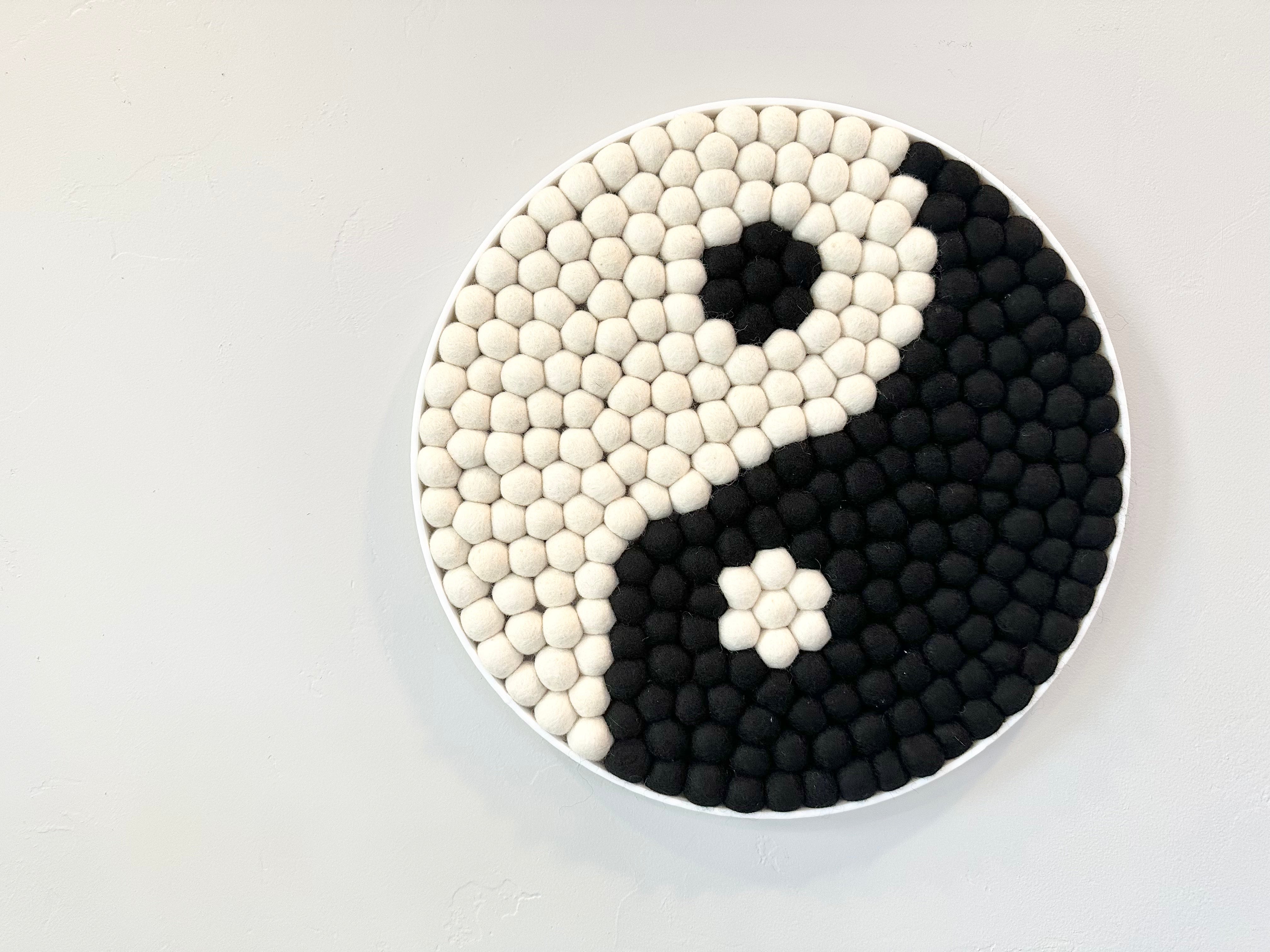 Yin Yang Wall Hanging Decor - Handmade Spiritual Home Decoration for Bedroom, Living Room & Meditation Space | Feng Shui Harmony & Zen Style