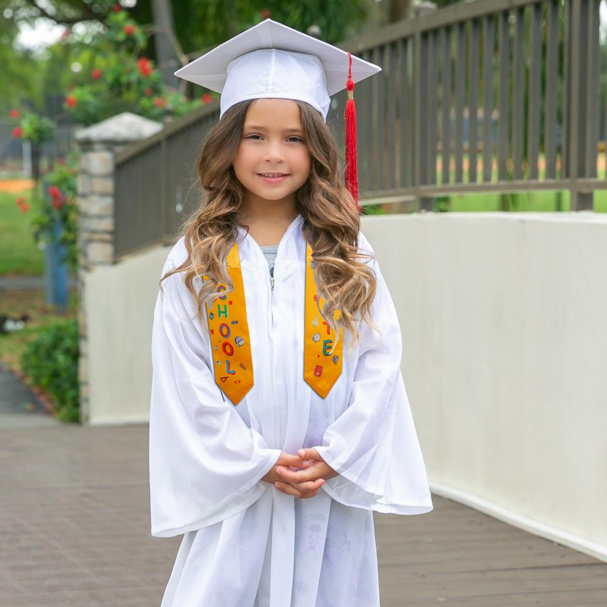 GraduatePro Preschool Graduation Stoles Bulk - Personalized Kids Graduation Sashes for Pre-K & Kindergarten - Perfect Graduation Gifts for Preschoolers (Class of 2024, School Ceremony, Photo Props)
