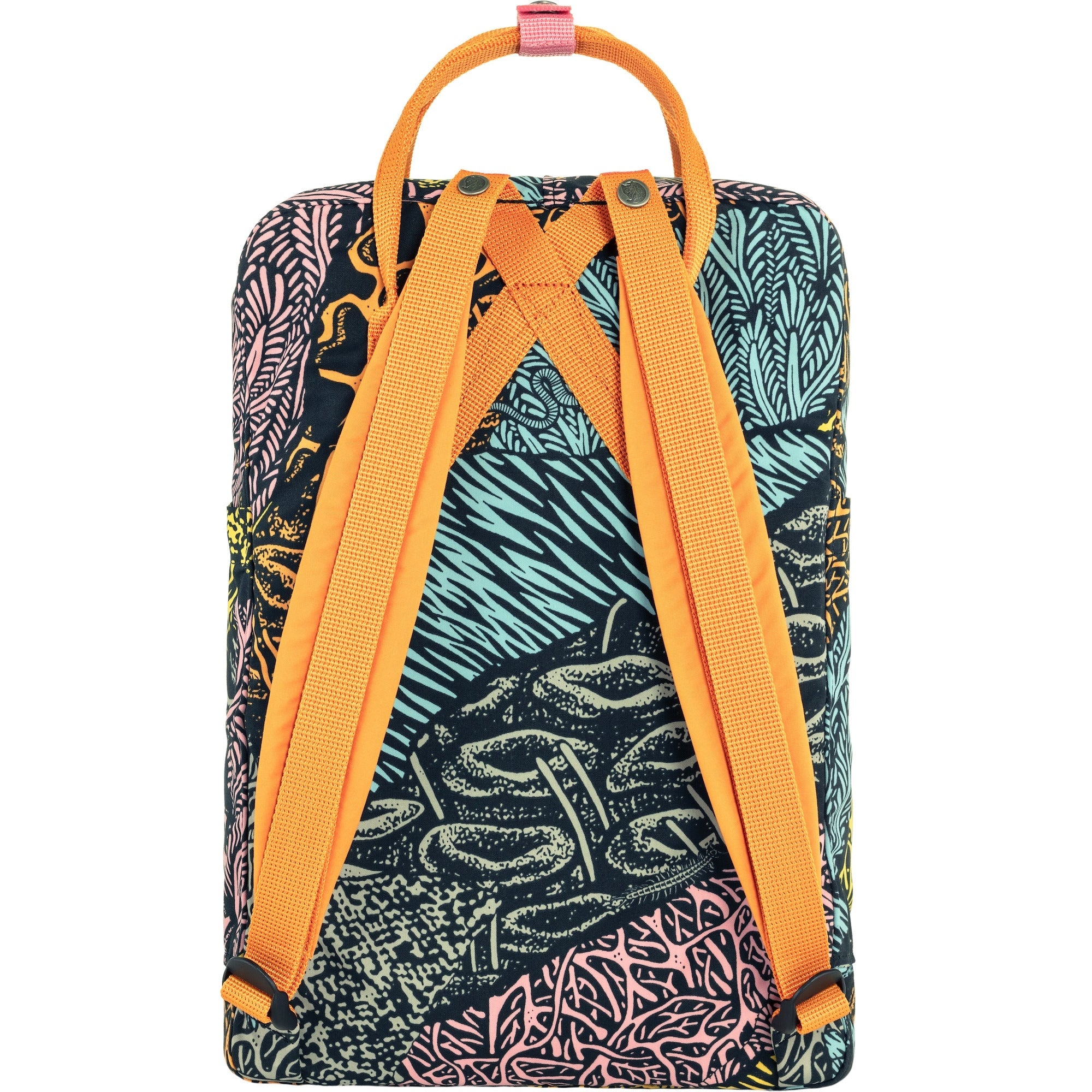 Fjallraven Kanken Art Plus Backpack - Waterproof 16L Laptop Backpack for Women & Men, Durable Travel Daypack for Hiking, School & Work (Woodlands Green)