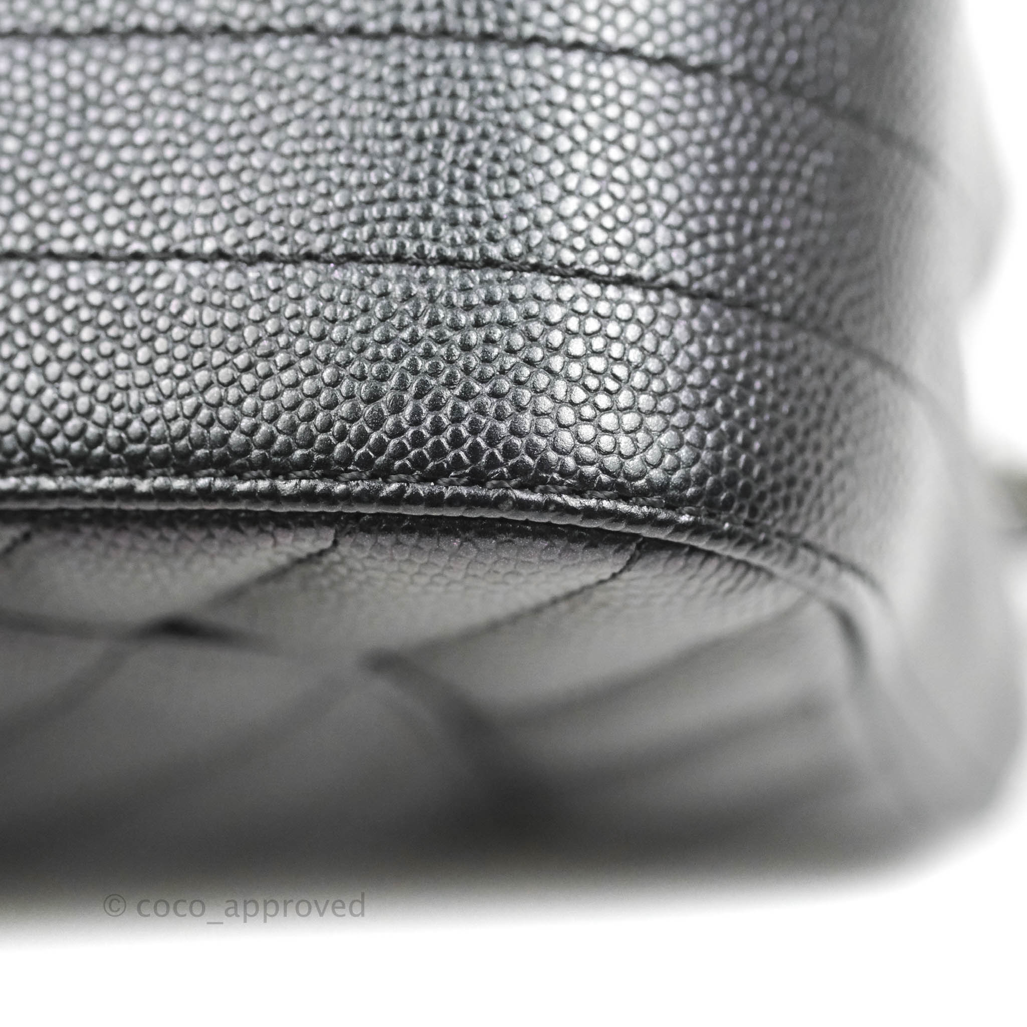 Chanel Chevron Mini Rectangular Flap Bag in Iridescent Black Caviar Leather with Ruthenium Hardware - Perfect for Evening Events, Parties & Luxury Fashion Accessories