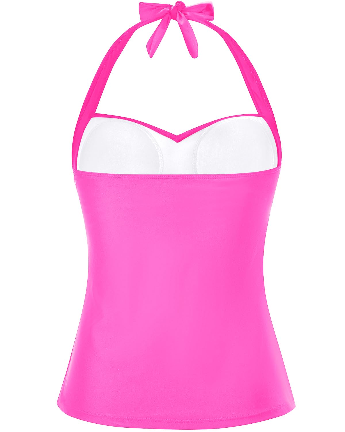 Women's Tummy Control Halter Tankini Swim Top - Sexy High Waist Bathing Suit for Women, Perfect for Beach Vacation & Pool Party