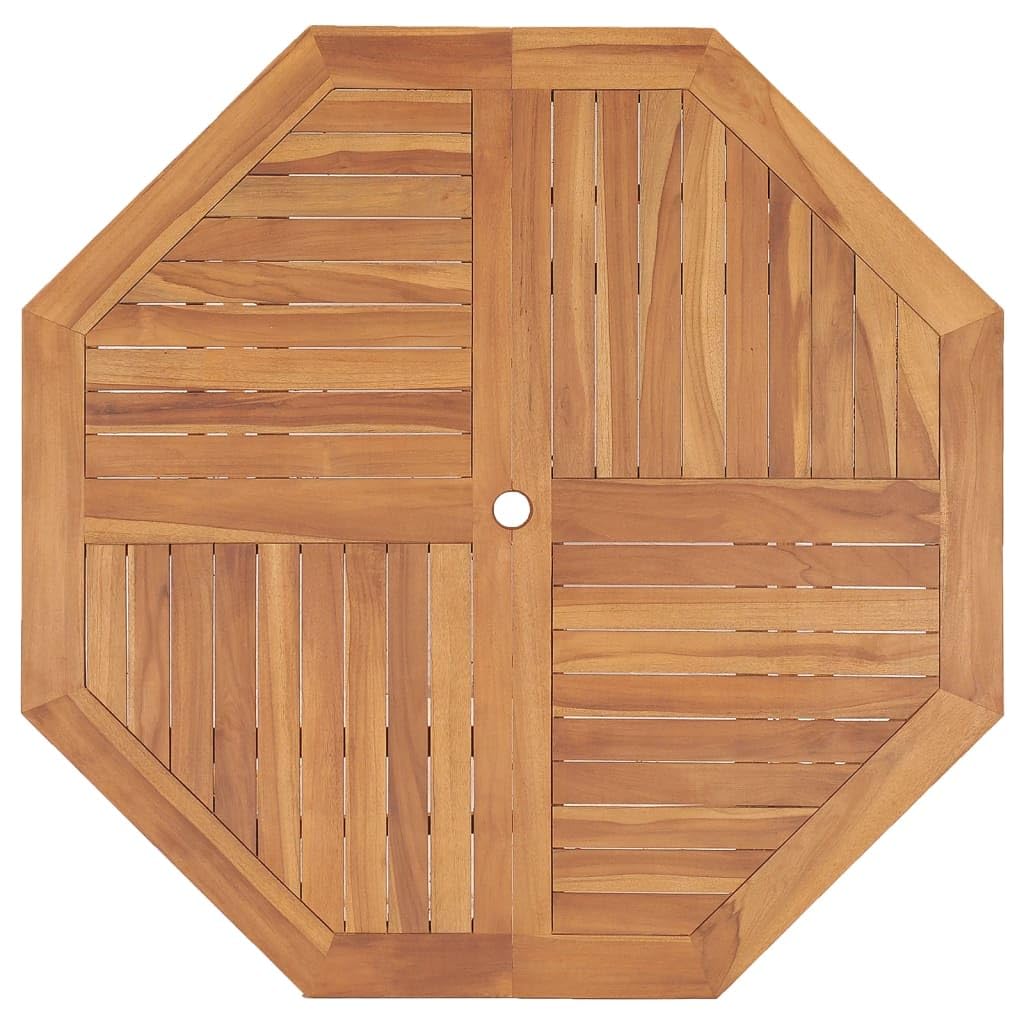 vidaXL Solid Teak Wood Patio Dining Table 43.3