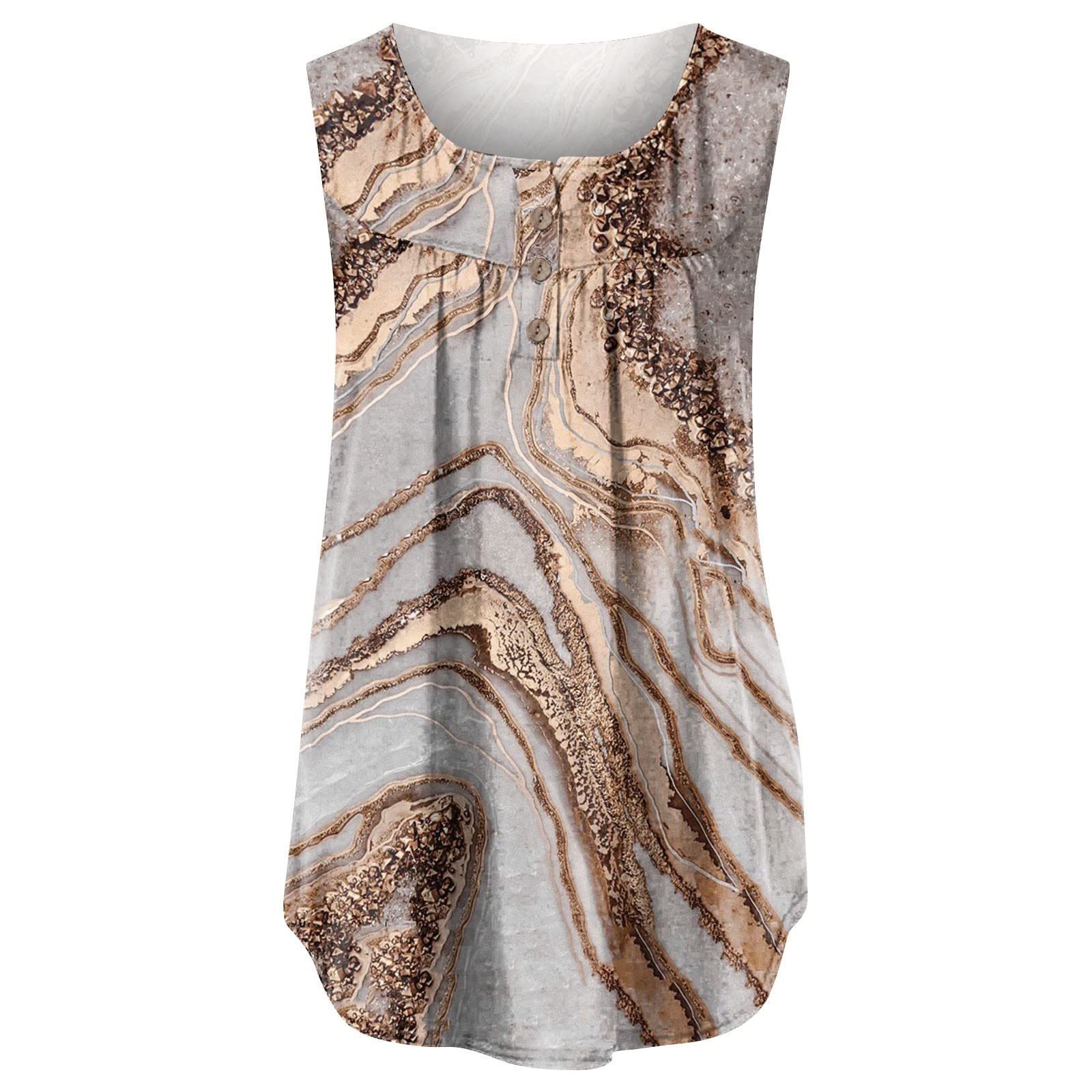 Women's Floral Print Sleeveless V-Neck Cotton Tank Top - Soft Comfortable Summer Blouse for Work, Casual Outfits & Spring Wardrobe | Perfect for Office, Dates & Outdoor Activities