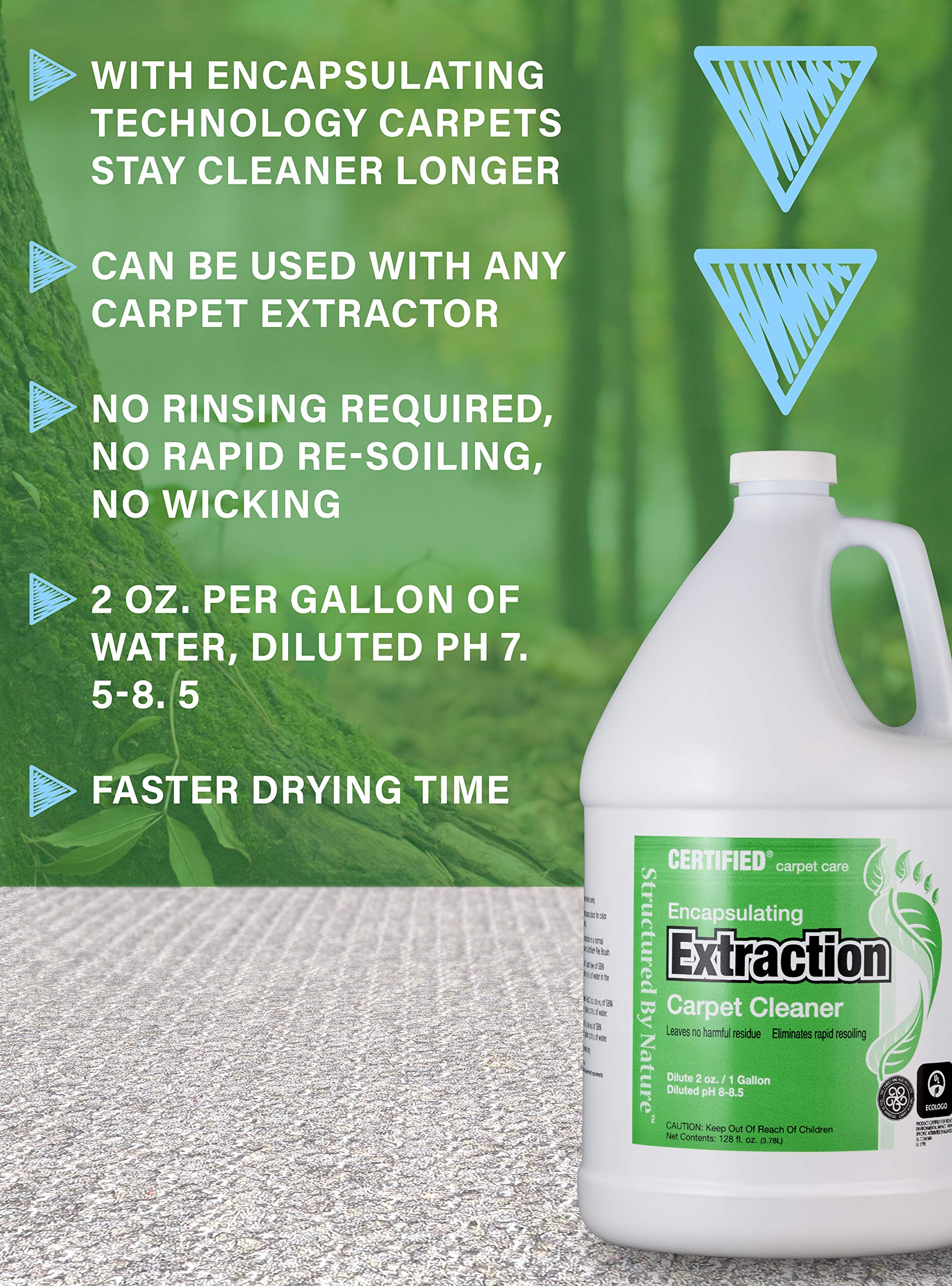Structured by Nature Encapsulating Extraction Cleaner - Deep Cleaning Solution for Fresh Home & Kitchen | Perfect for Tile, Grout, and Hard Surface Cleaning