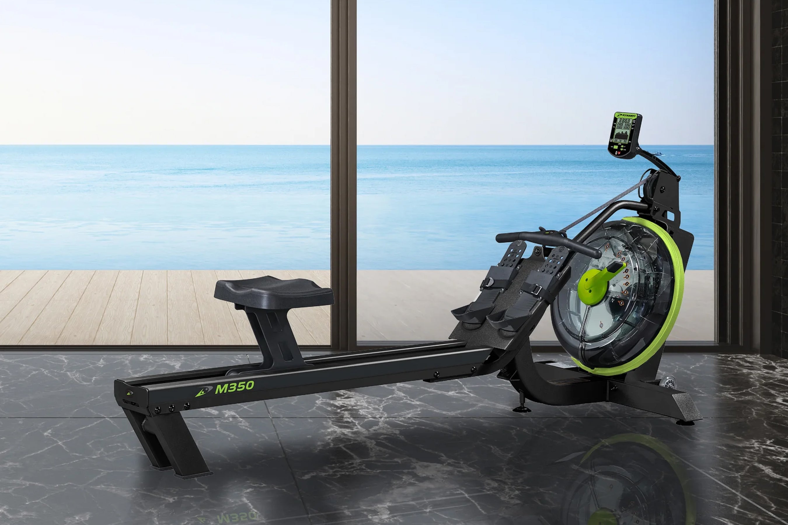 Dynamic Fluid M350 Rower - Premium Home Rowing Machine for Full-Body Workout | Perfect for Home Gym, Cardio Training & Weight Loss (Summer Sale - Extra 10% Off)
