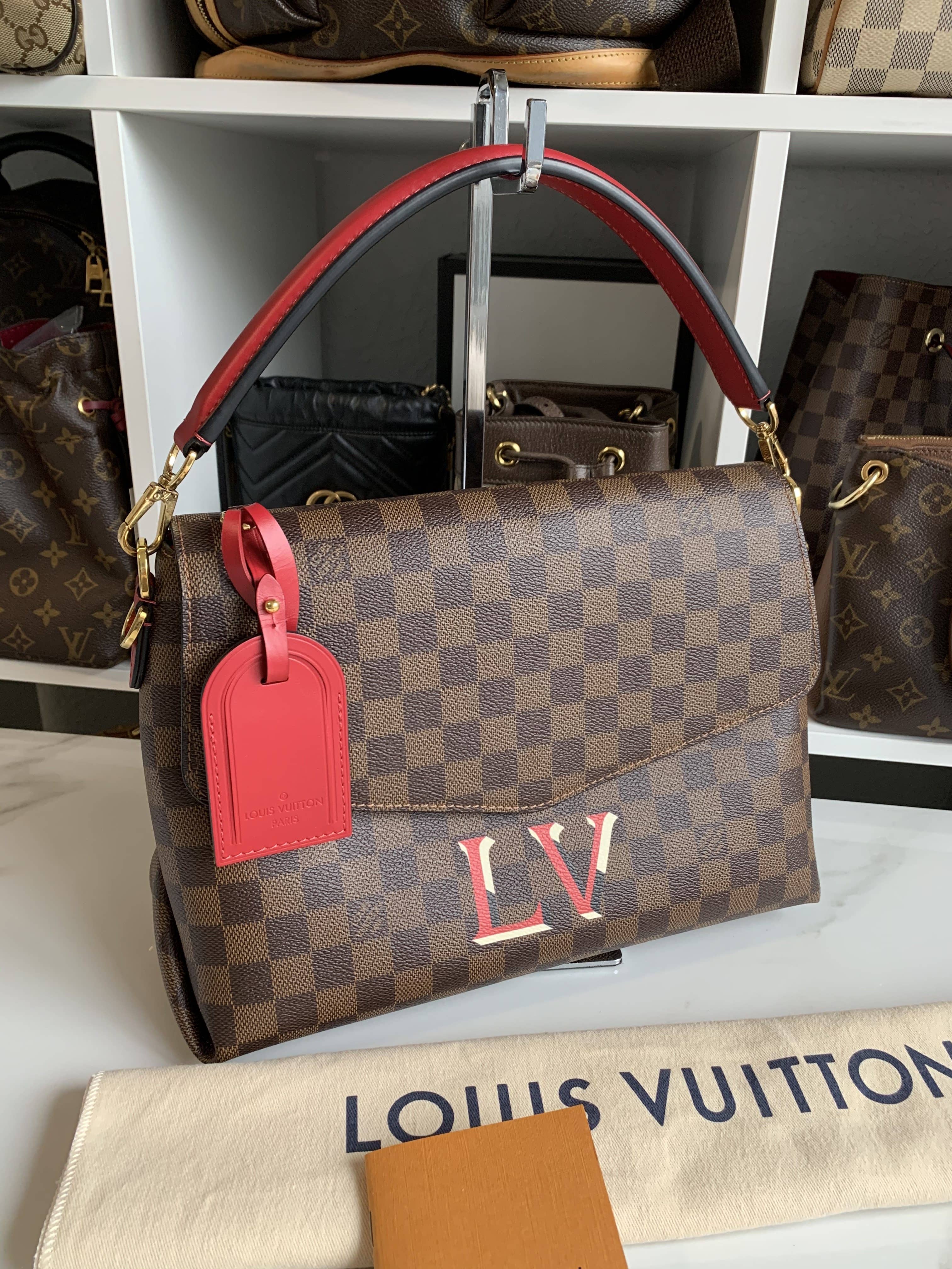 Louis Vuitton Beauborg MM Handbag in Scarlet Red - Perfect for Work, Travel & Everyday Luxury Fashion Accessory