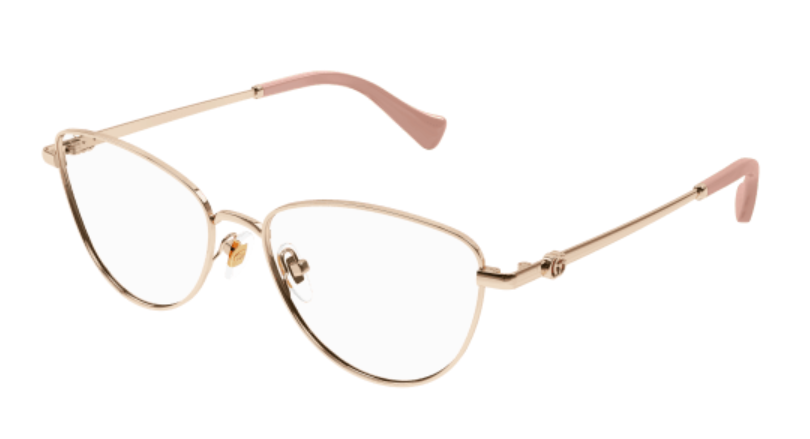 Gucci GG1595O 002 Gold Cat Eye Women's Eyeglasses - Stylish Designer Glasses for Women, Luxury Fashion Sunglasses, Perfect for Everyday Wear & Fashion Accessories